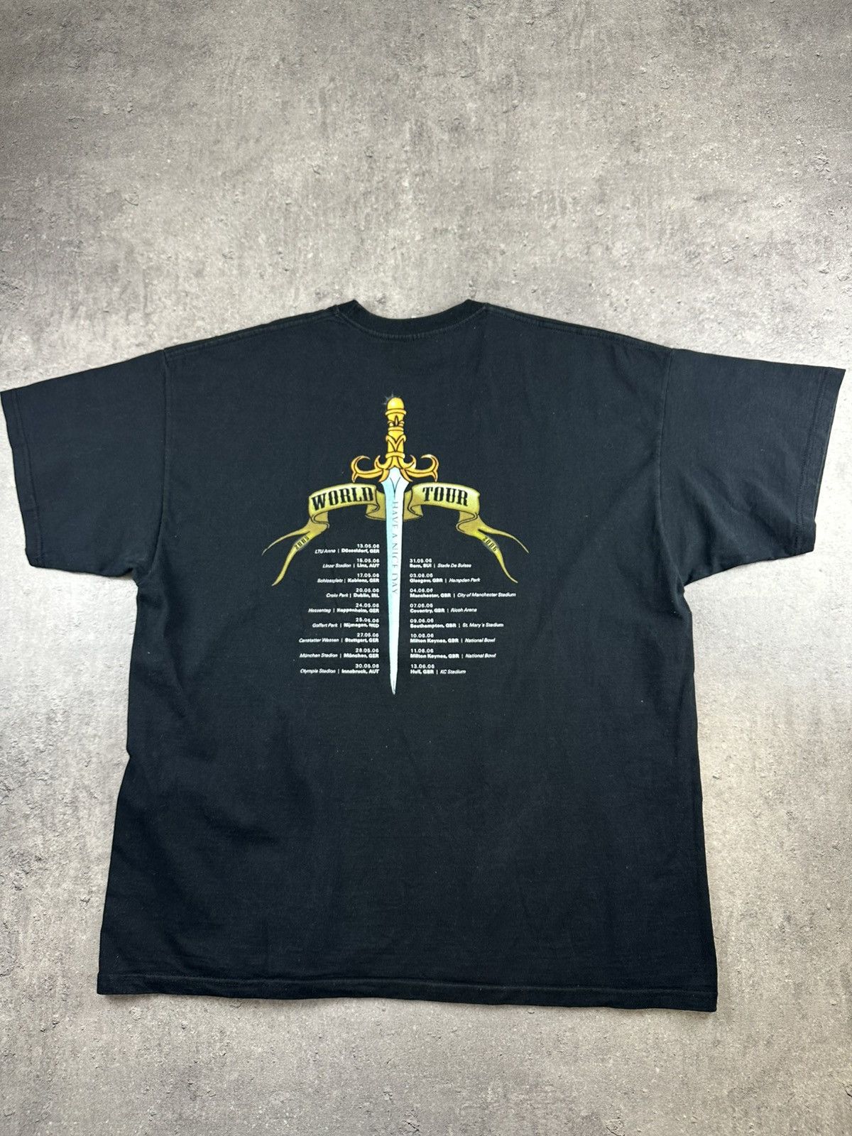 Bon Jovi T-shirt tee John Bon Jovi have nice day world tour 2006/2009 Size US XL / EU 56 / 4 - 4 Thumbnail