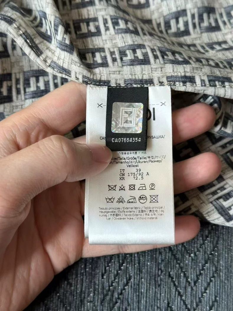 Fendi Fendi size 39 Full-printed short-sleeved shirt Size US XS / EU 42 / 0 - 4 Thumbnail