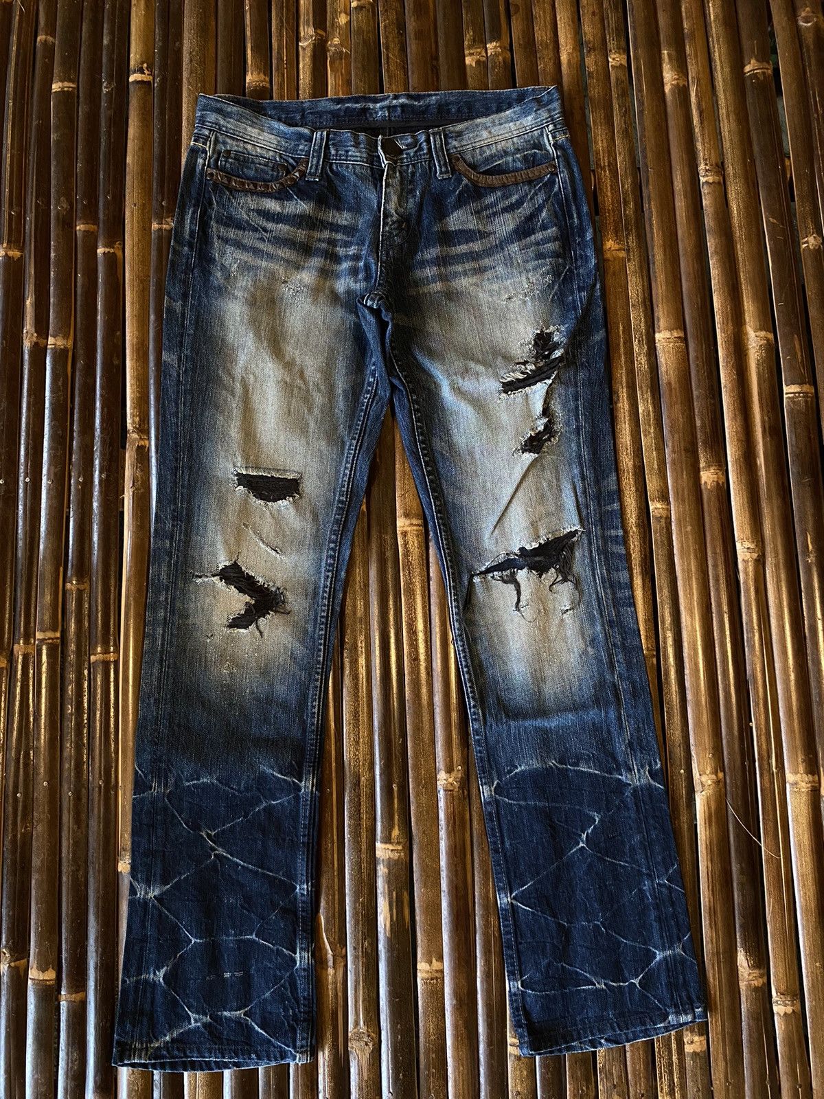 image of Distressed Denim Murder License Jeans, Men's (Size 33)