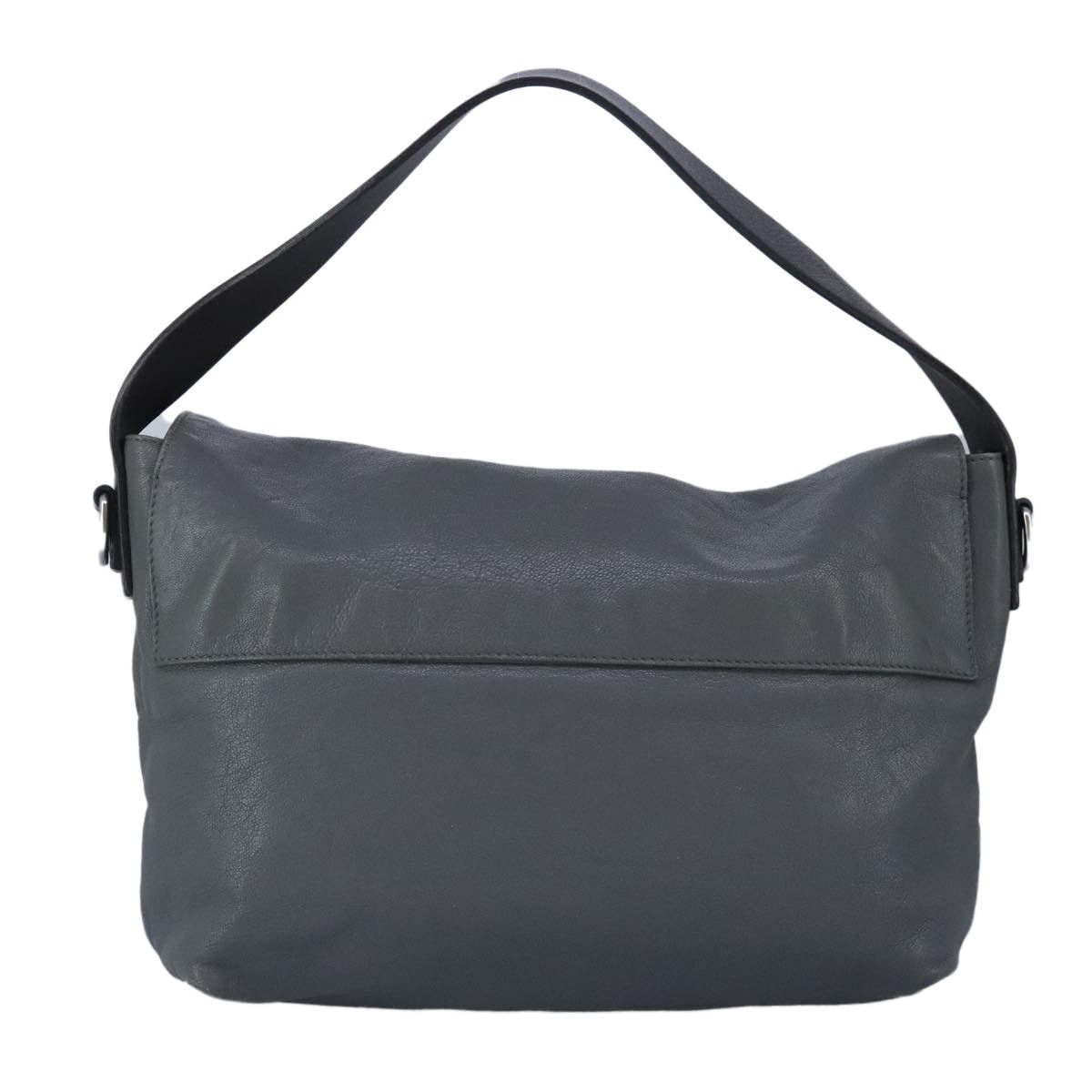 Celine CELINE Shoulder Bag Leather Gray Size ONE SIZE - 2 Thumbnail