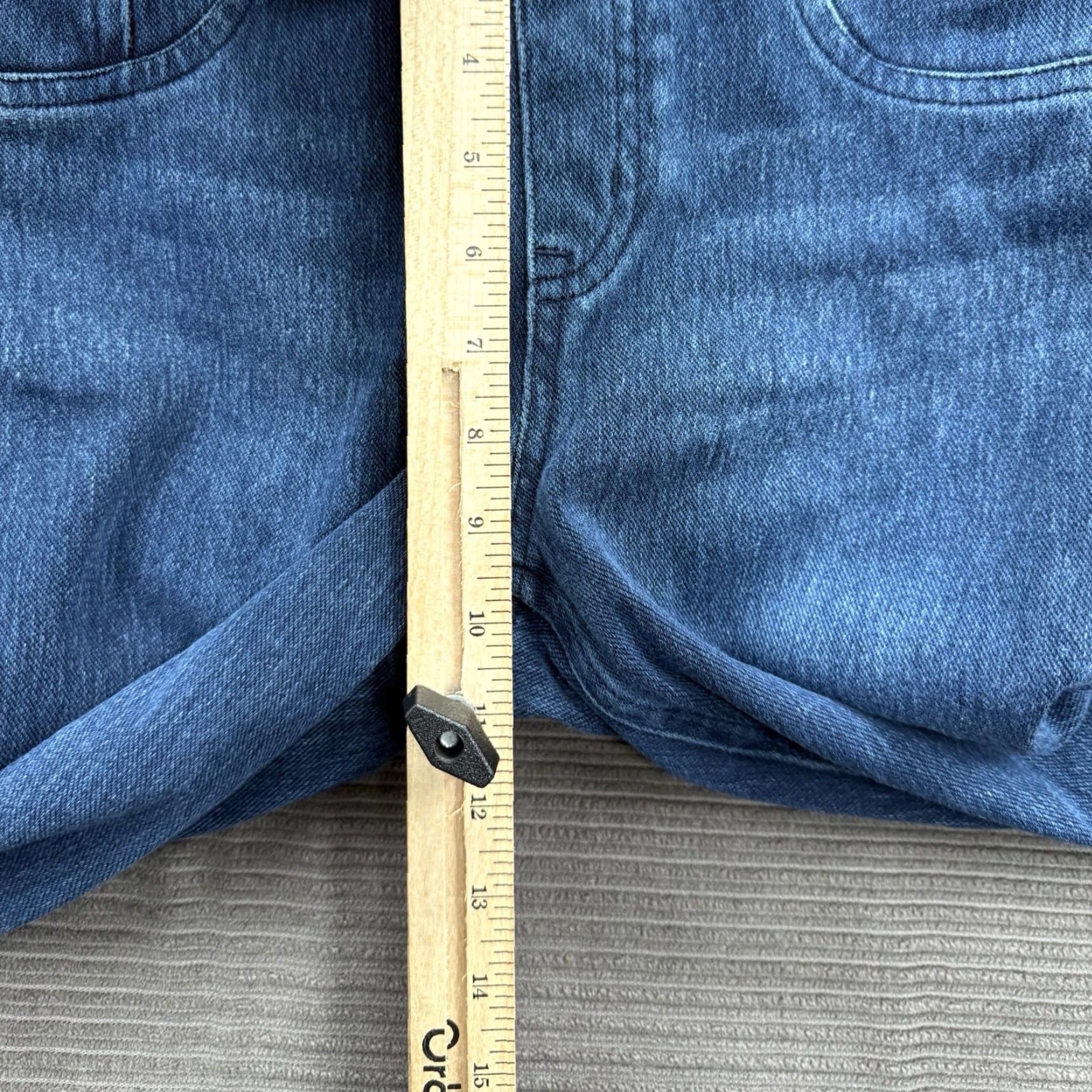 Spanx Spanx Pull On Jeans Women Medium Blue Cotton Denim Regular Inseam 27 in Ankle Comfort Size 32" / US 10 / IT 46 - 6 Thumbnail