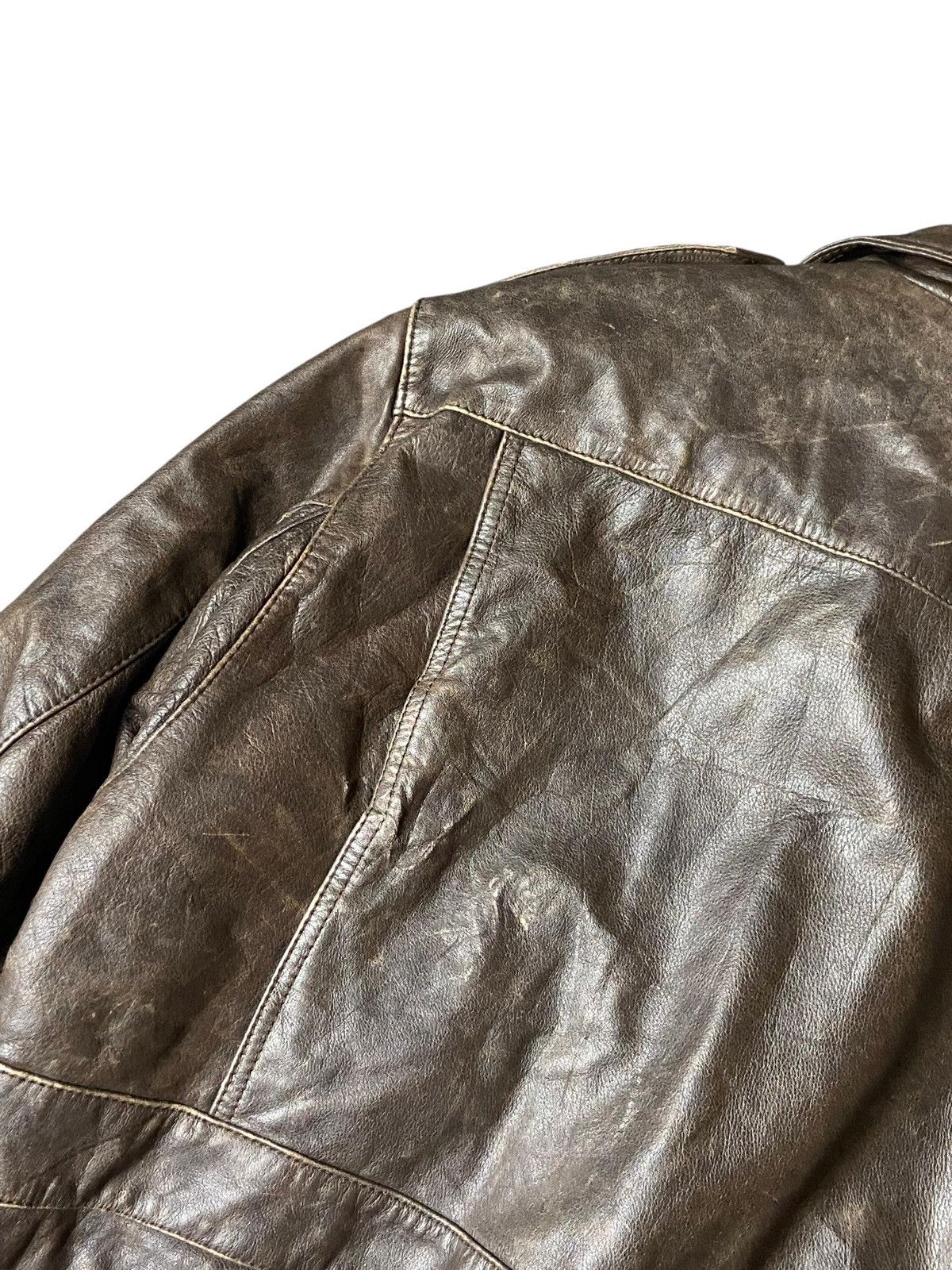 Japanese Brand Japanese Brand Leather Jacket with Double Pocket (147) Size US XS / EU 42 / 0 - 7 Thumbnail