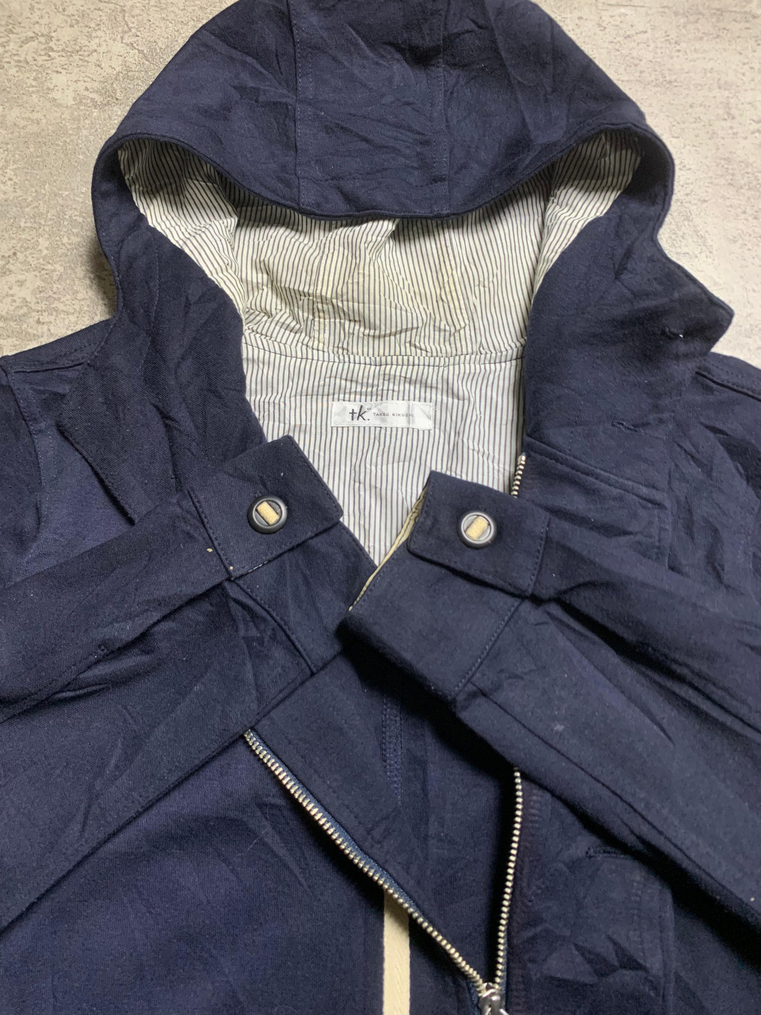 Takeo Kikuchi 2000s Takeo Kikuchi Zip Up Utility Jacket Navy Size US S / EU 44-46 / 1 - 7 Thumbnail