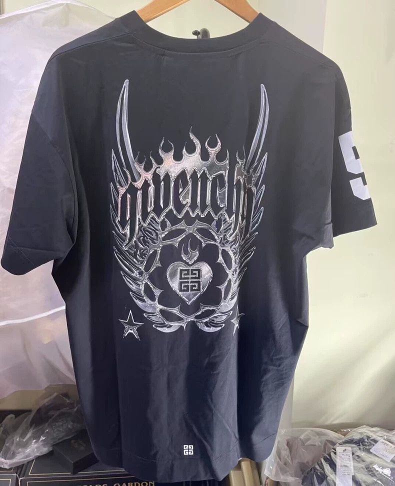 Givenchy Givenchy Letter Printed Short Sleeve T-Shirt Men's Black M Size US M / EU 48-50 / 2 - 4 Thumbnail