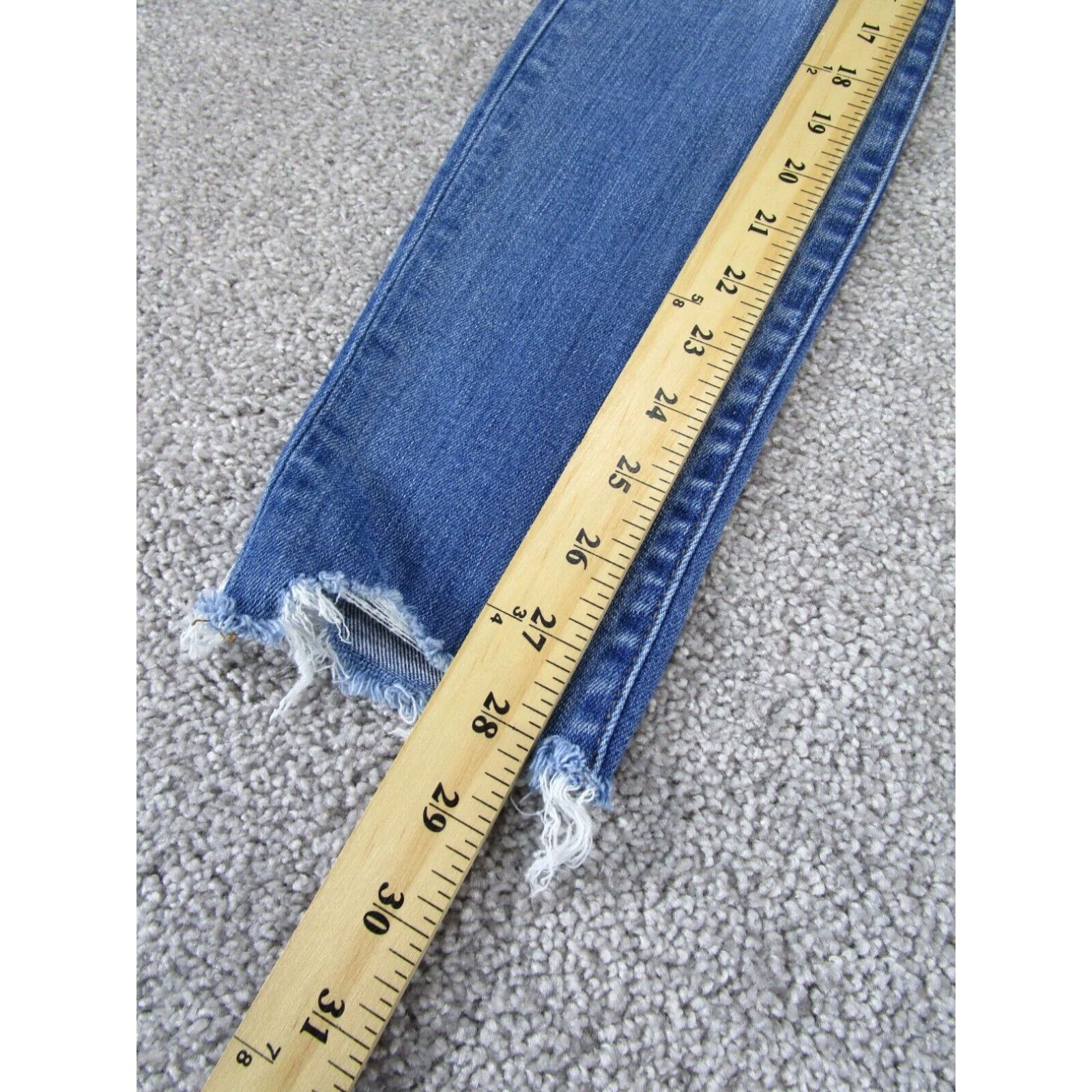 Madewell Madewell Skinny Jeans Womens Blue Medium Wash Denim Mid Rise Size 26 Size 26" / US 2 / IT 38 - 3 Thumbnail