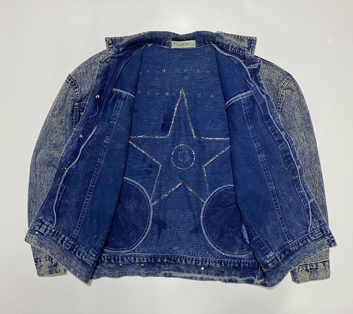 Vintage vintage Tony Alamo Hollywood denim jacket from the 1980s Size US XL / EU 56 / 4 - 8 Thumbnail