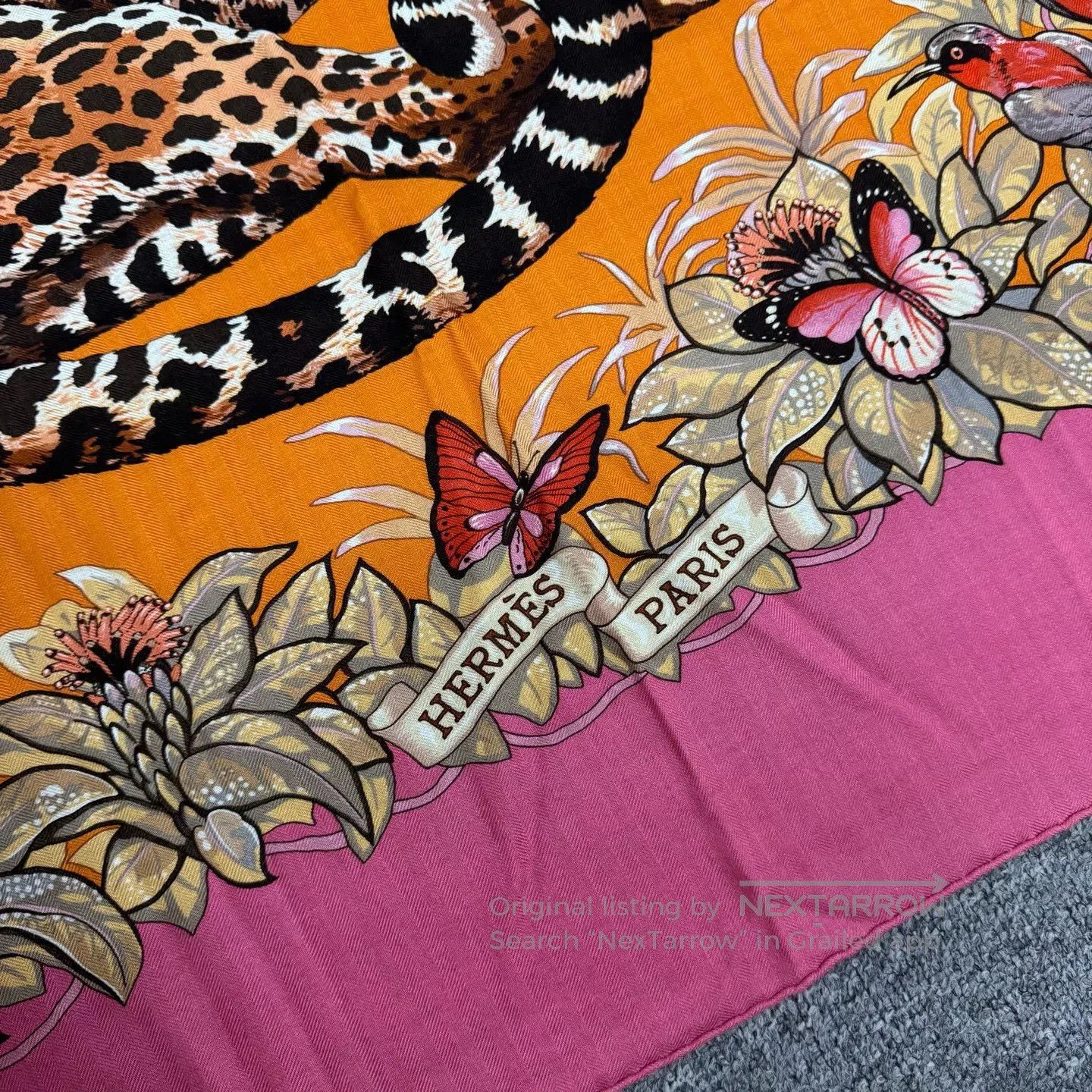 Hermes Hermes Leopard Cashmere Silk Scarf| Size ONE SIZE - 4 Thumbnail