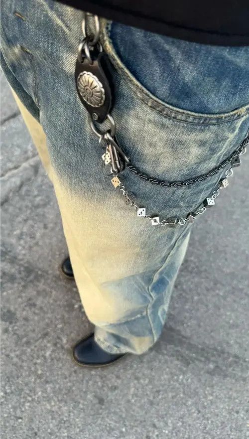 Japanese Brand Tamaki x Rumi Denim Head Motorcycle Jeans Chain Wallet Size ONE SIZE - 2 Thumbnail