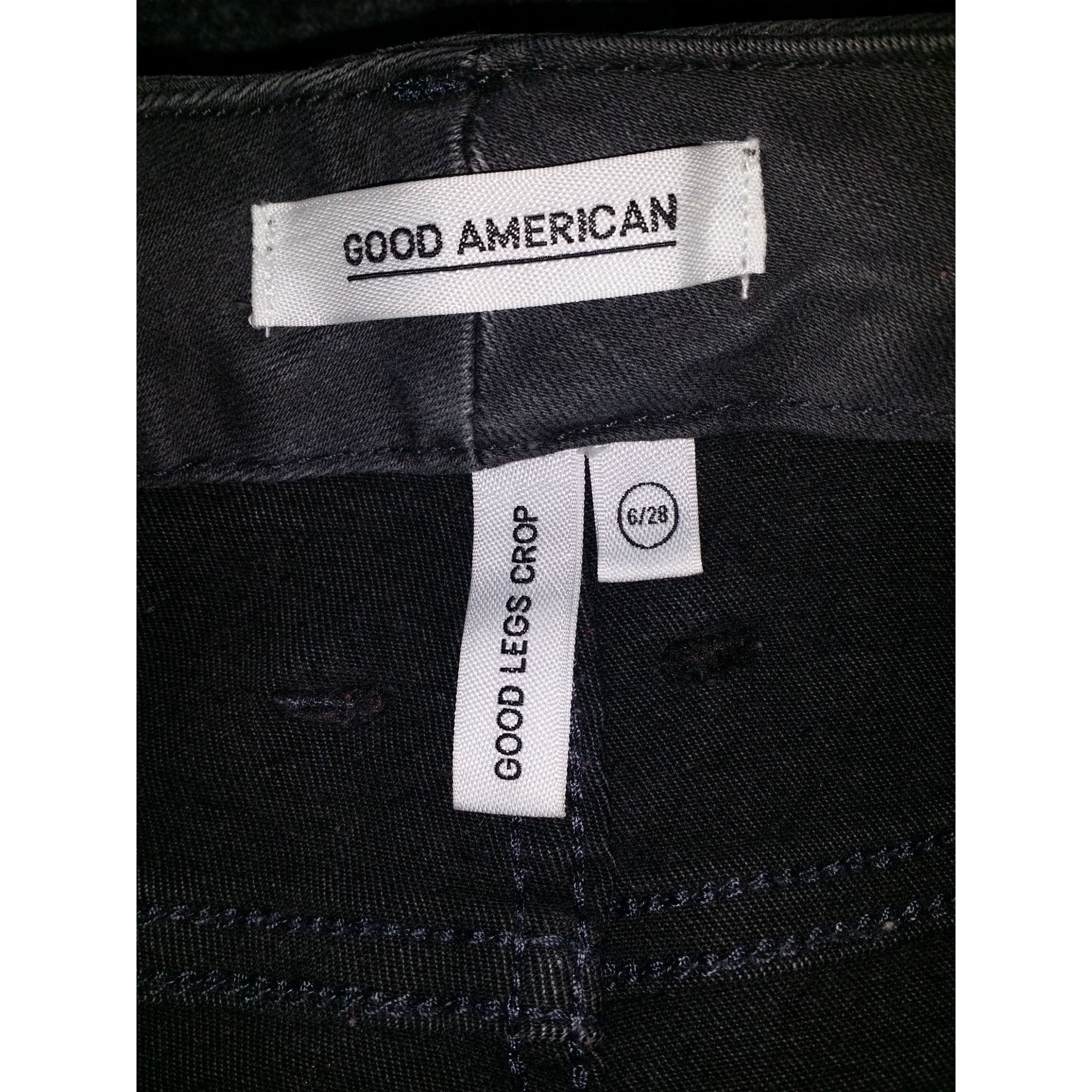 Good American Good American Always Fits Jeans Women Sz 6/28 Raw Hem GLFCH9 Size 28" / US 6 / IT 42 - 5 Thumbnail