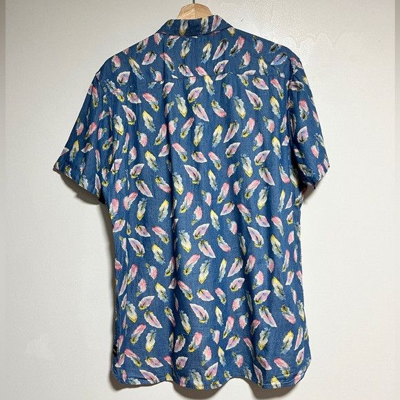 Barney Cools Barney Cools Feather Print Short Sleeve Shirt - Size M Size US M / EU 48-50 / 2 - 4 Thumbnail