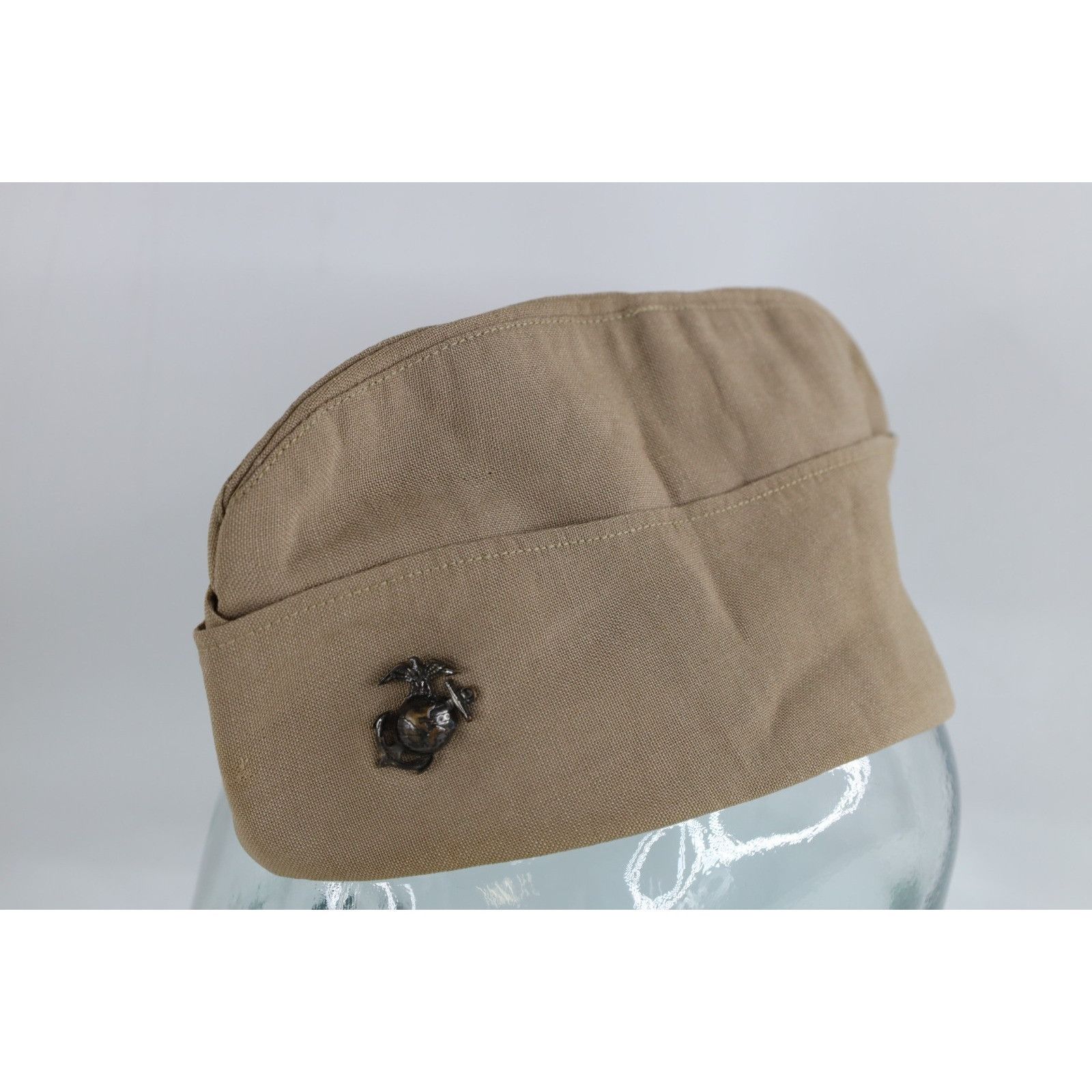 Vintage Vintage 40s World War II United States Marines Garrison Cap Size ONE SIZE - 1 Thumbnail