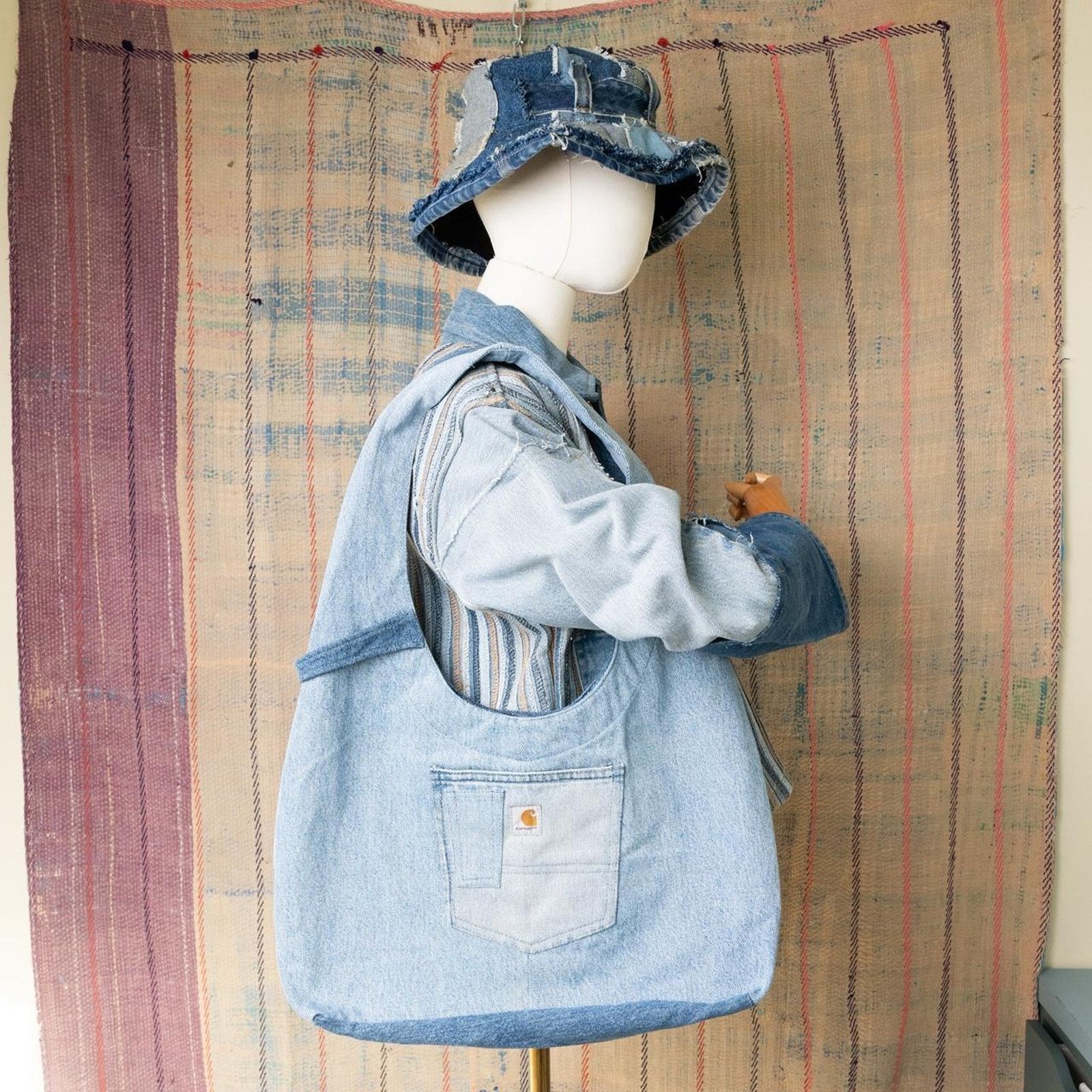 Carhartt Custom upcycled carhartt hobo bag Size ONE SIZE - 2 Thumbnail