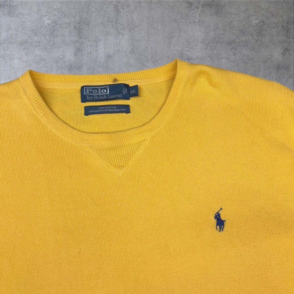 Polo Ralph Lauren Yellow Polo Sweater Size US XL / EU 56 / 4 - 3 Thumbnail
