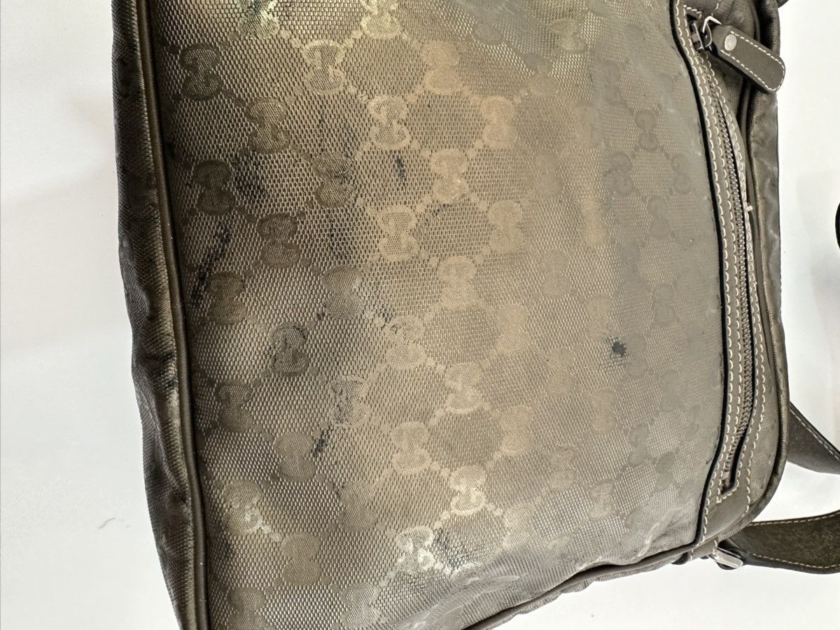 Gucci GUCCI Imprime Monogram Medium Messenger Bag Pewter Size ONE SIZE - 5 Thumbnail