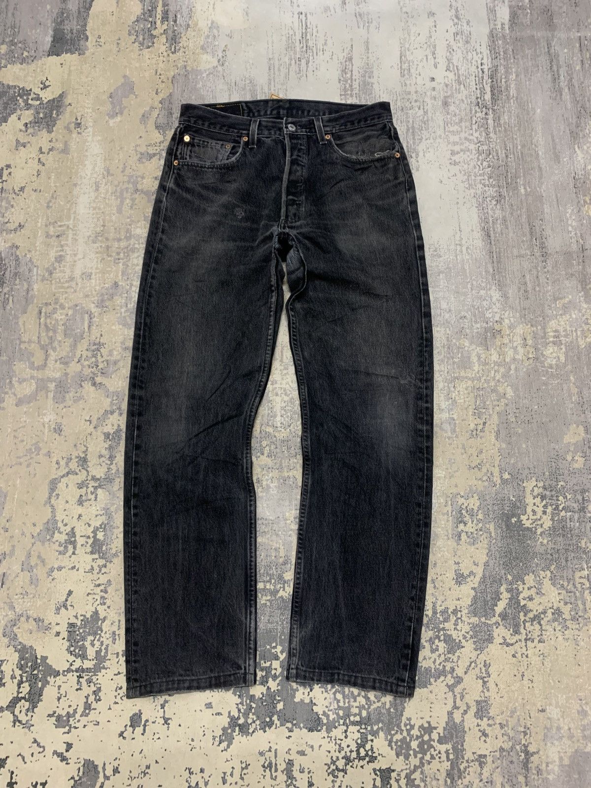 Levi's Vintage Levis 501 Levis Super Black Faded Jeans W32 Size US 32 / EU 48 - 1 Thumbnail