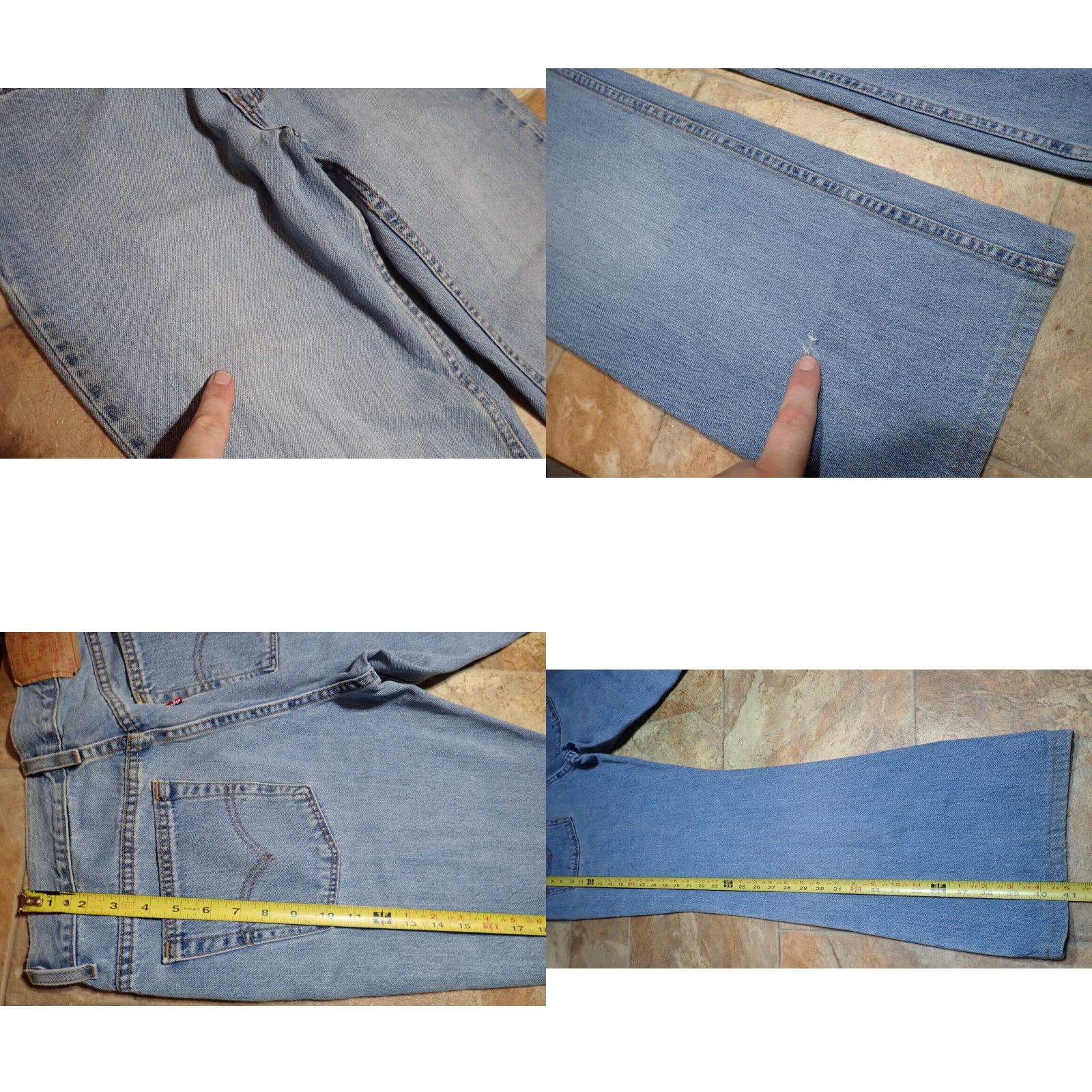 Levi's VINTAGE Levi's 515 Women's Low Rise Bootcut Jeans Blue Denim Size 12 L Size 34" / US 12 / IT 48 - 8 Thumbnail