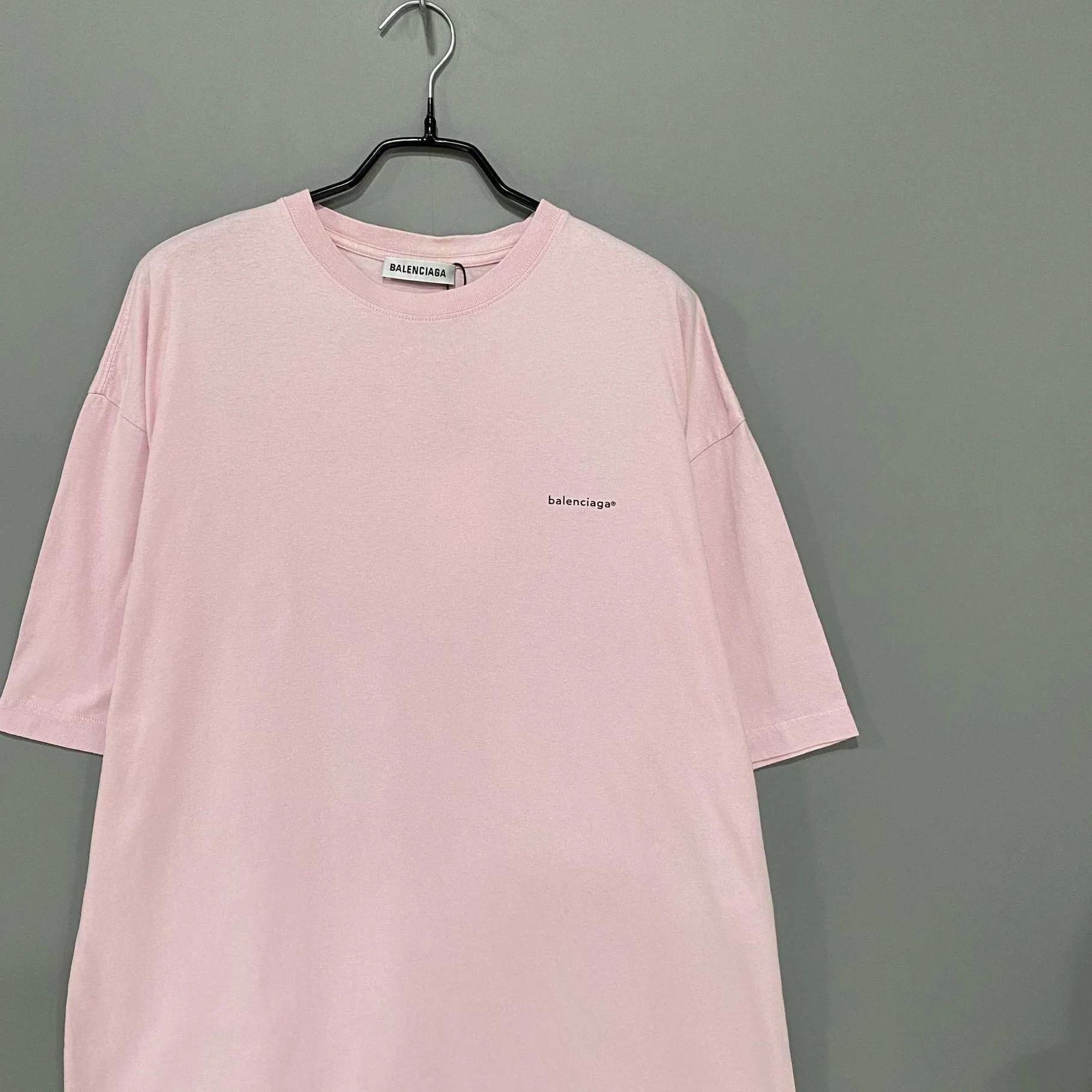 Balenciaga Balenciaga Pink Small Logo Short Sleeve XS Size US XS / EU 42 / 0 - 2 Thumbnail
