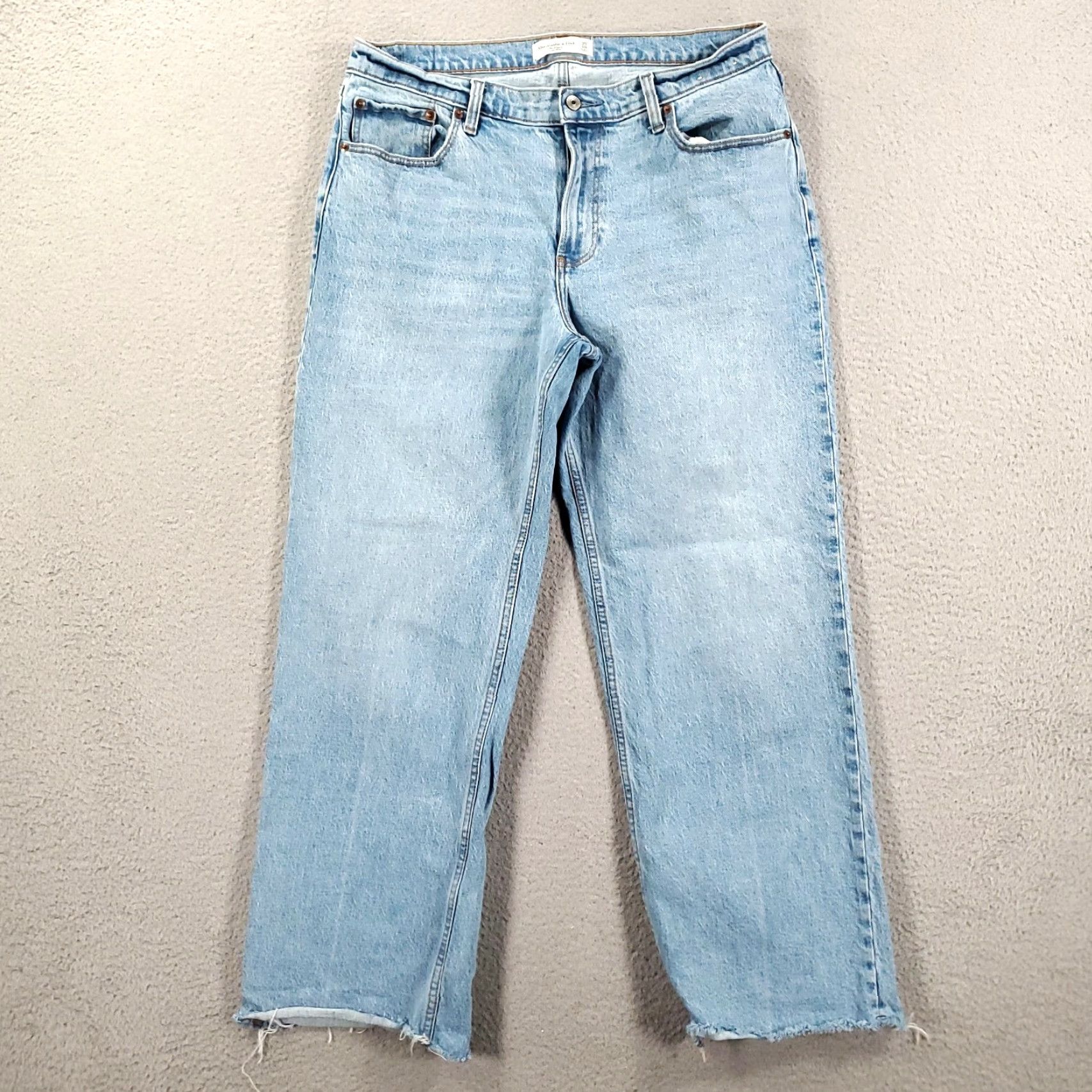 Abercrombie & Fitch Abercrombie & Fitch The Baggy Jean Womens 30 10 Short Low Rise Loose Relaxed Y2K Jeans Size 30" / US 8 / IT 44 - 2 Thumbnail