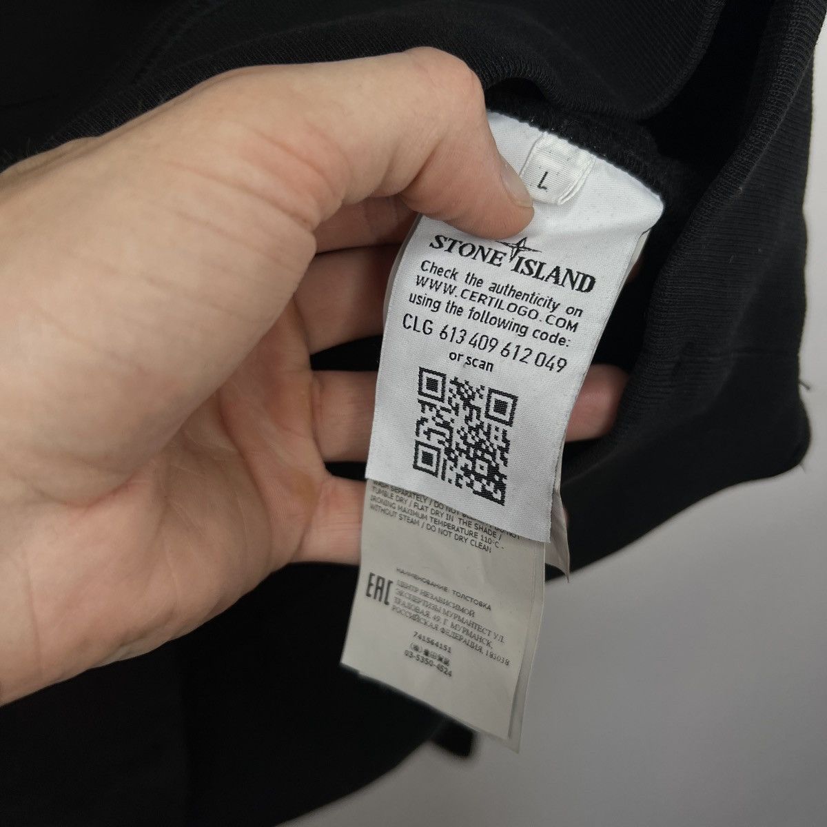 Stone Island Stone Island Hoodie Sweatshirt Hooded Black Patch Logo Size US L / EU 52-54 / 3 - 7 Thumbnail