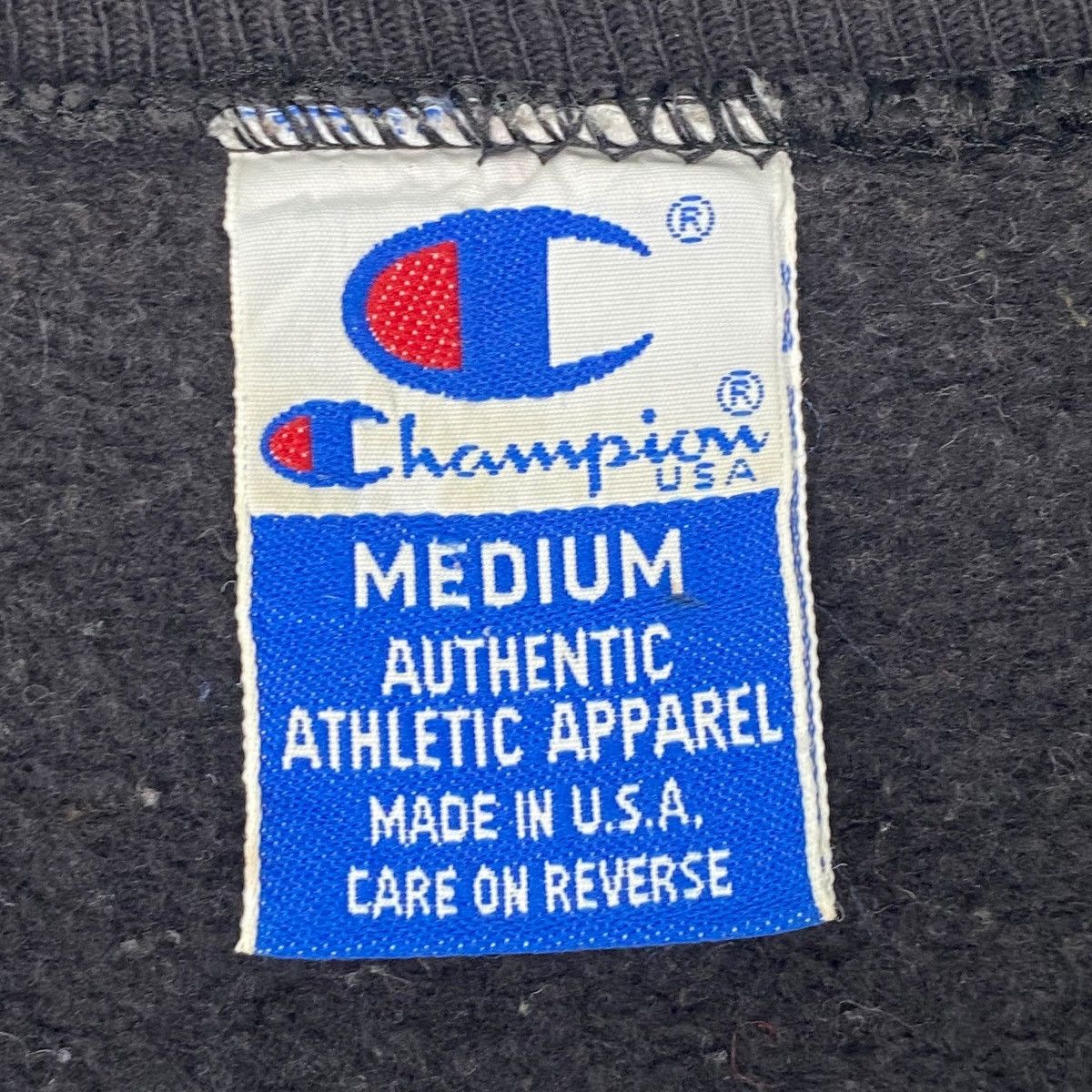 Vintage Vintage Champion Sweatshirt Crewneck Black Small Logo Size M Size US M / EU 48-50 / 2 - 6 Thumbnail