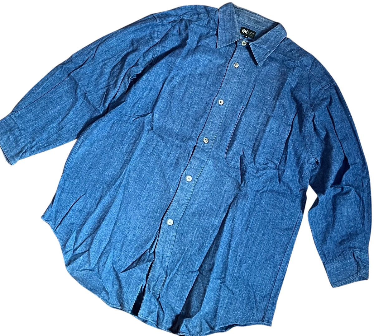 Issey Miyake Vintage issey miyake design studio denim button up shirt Size US M / EU 48-50 / 2 - 2 Thumbnail