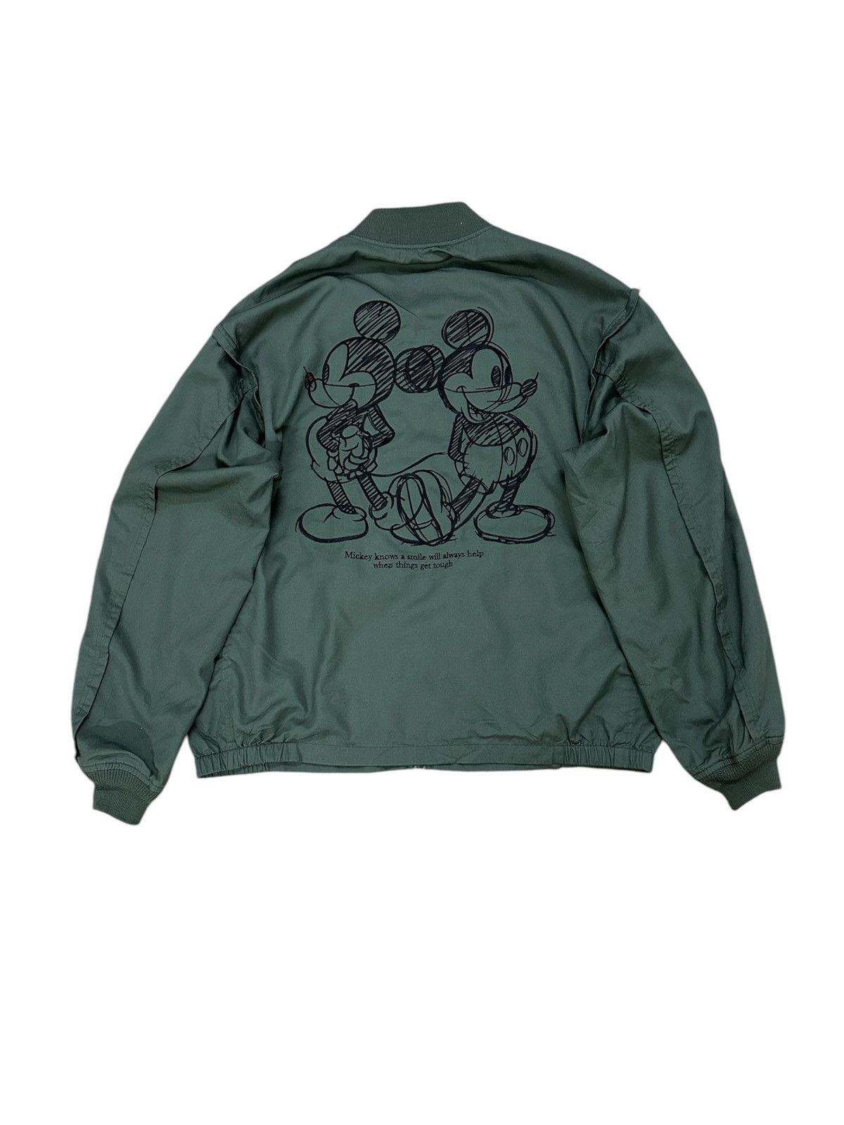 GU × Undercover Rare Beautiful GU Undercover Mickey Mouse Bomber Jacket Size US M / EU 48-50 / 2 - 2 Thumbnail