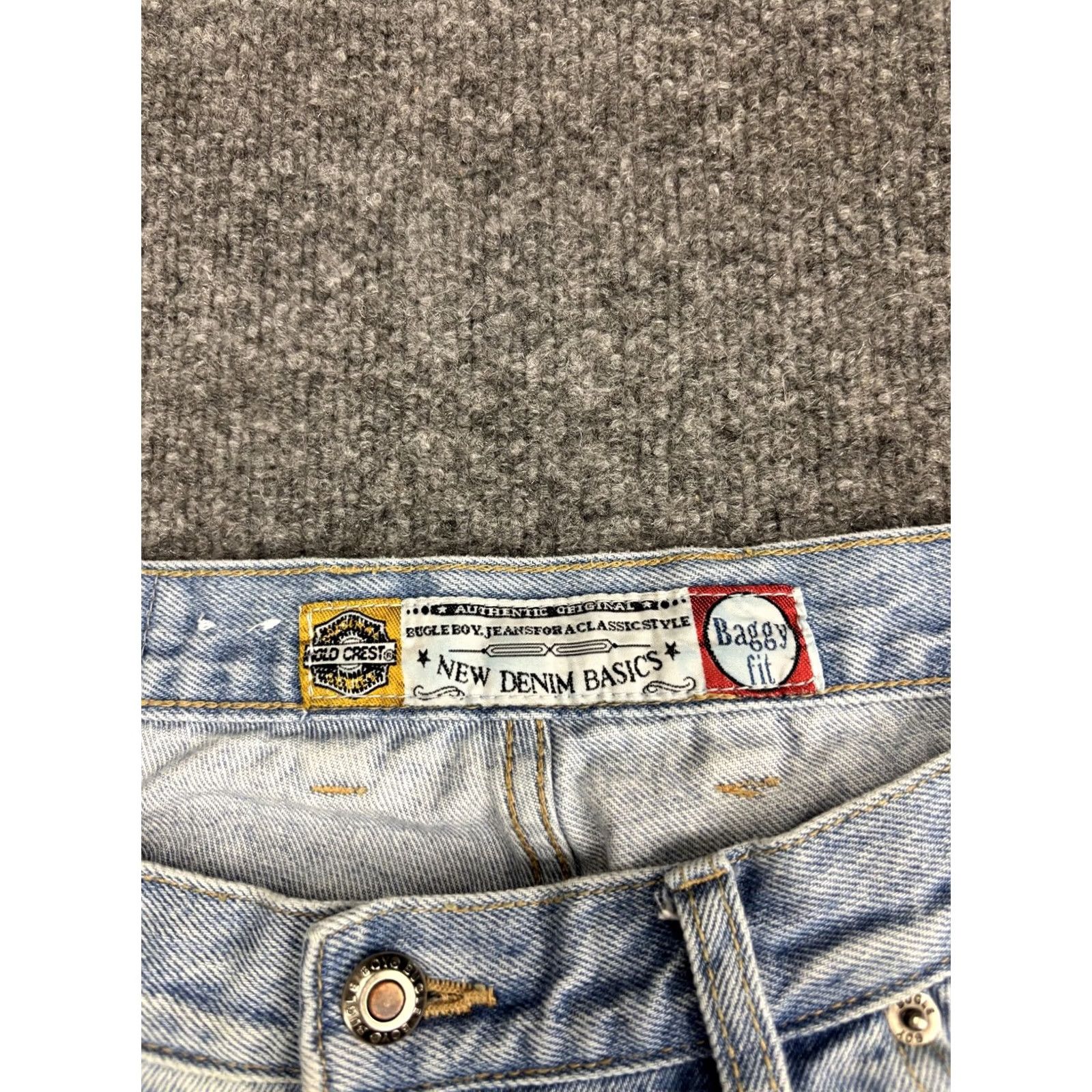 Bugle Boy VINTAGE Bugle Boy Jeans Men's 36x29 Light Wash Baggy Fit Denim Straight Pockets Logo 100% Cotton Baggy Mens Size US 36 / EU 52 - 2 Thumbnail