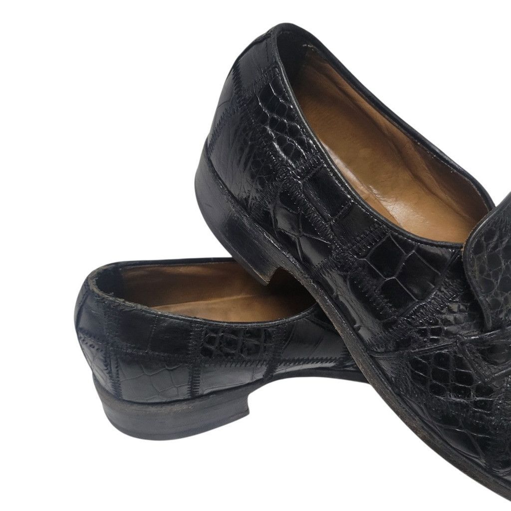 Nettleton Nettleton Black Crocodile Loafer Shoes Style #74332 Size 9.5 Size US 9.5 / EU 42-43 - 2 Thumbnail