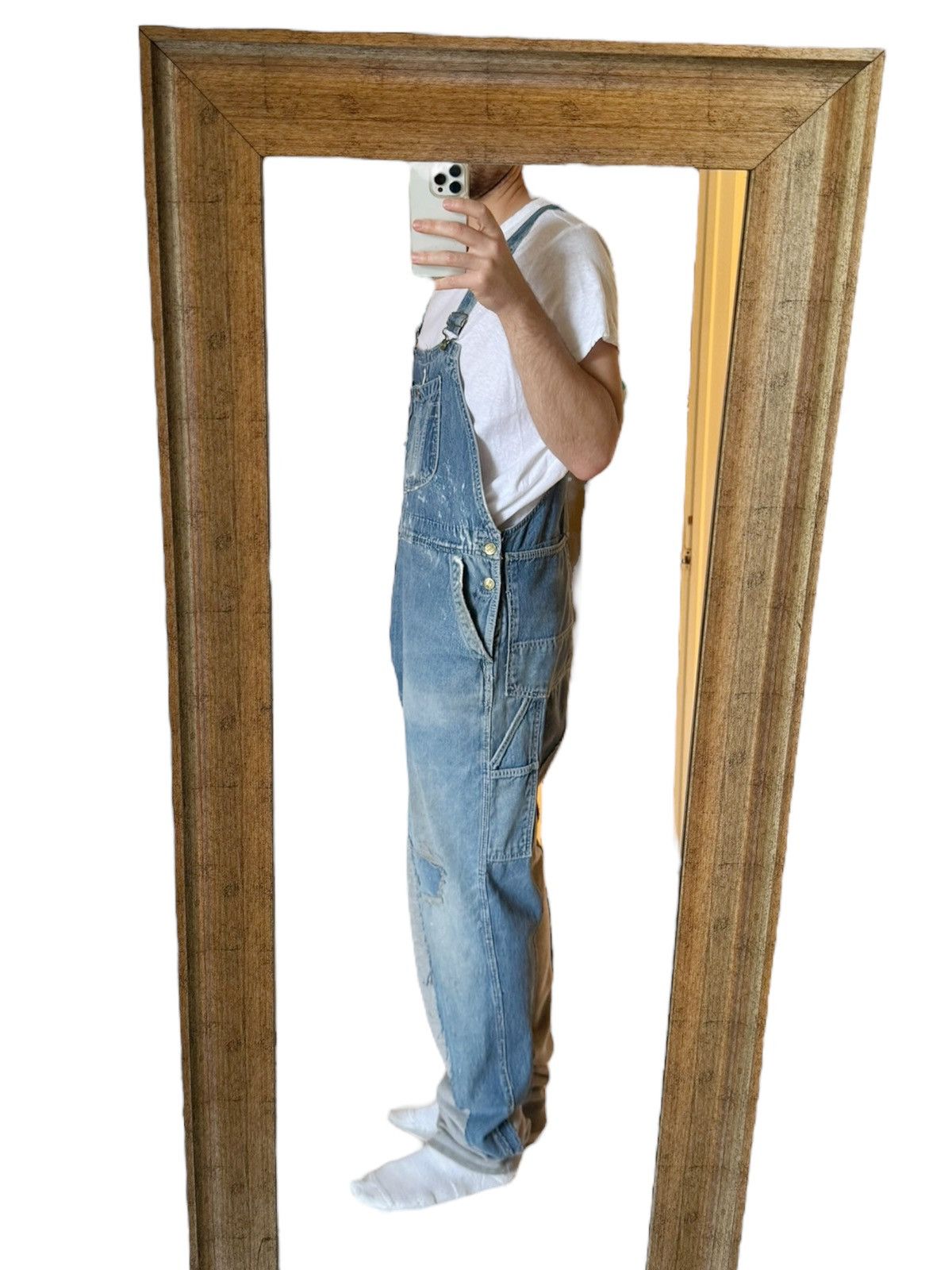 Greg Lauren SS20 Sample Hybrid Denim Overall 50/50 Fragment Size US 32 / EU 48 - 7 Thumbnail