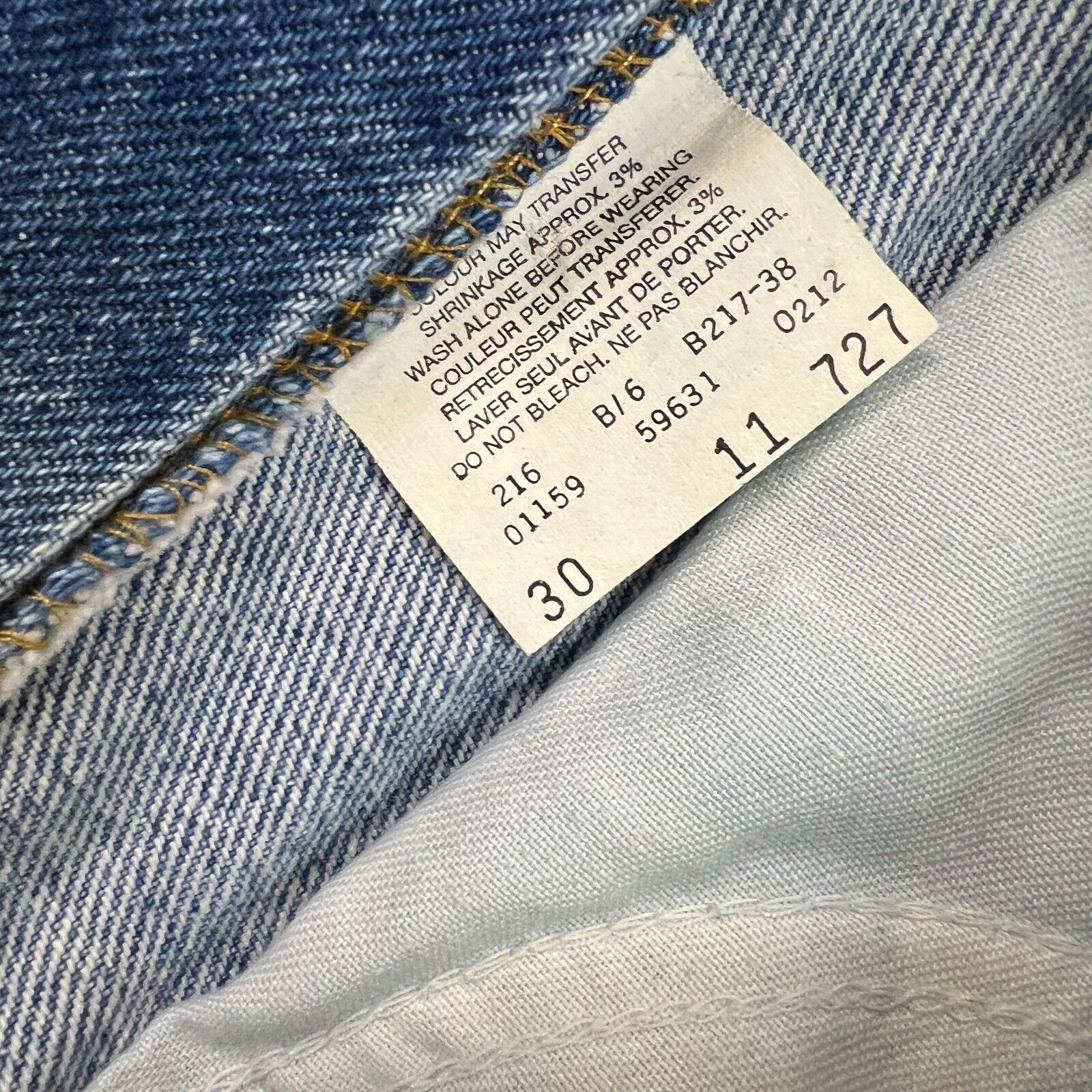 Levi's × Vintage Vintage Levi's 631 Jeans 30x34 Slim Fit Orange Tab 90s Denim Size US 28 / EU 44 - 10 Thumbnail