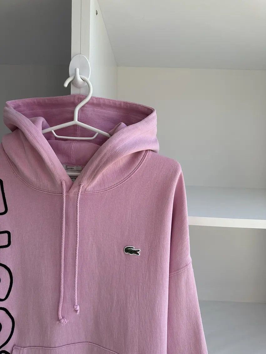 Lacoste × Vintage Vintage Lacoste Live Unisex Distressed Pink Hoodie Size US XL / EU 56 / 4 - 5 Thumbnail