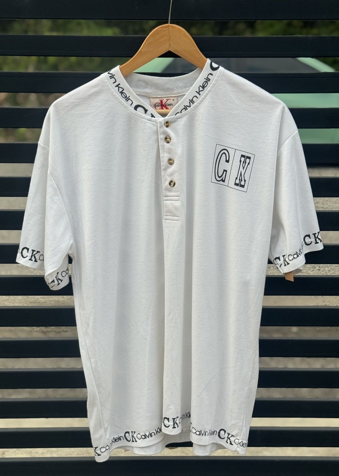 Vintage Vintage Bootleg Calvin Klein Shirt Size US L / EU 52-54 / 3 - 1 Thumbnail