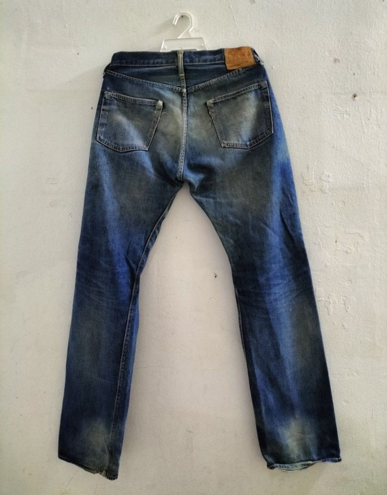 TOYS McCOY AMAZING 🔥🔥 JOE McCoy’s SELVEDGE DENIM TRASH JEANS DISTRESSED Size US 32 / EU 48 - 6 Thumbnail