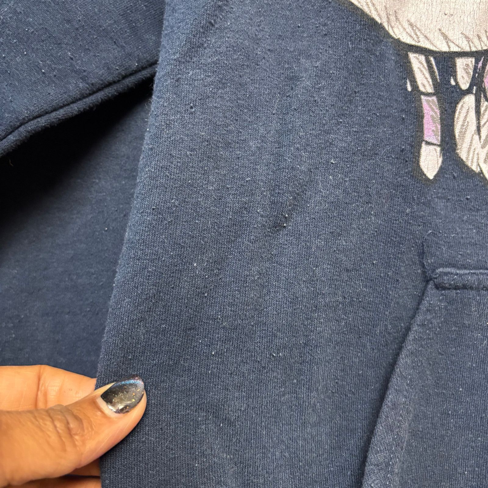Disney Disney Stitch Angel Hoodie Women’s XS Navy Graphic Pullover Size XS / US 0-2 / IT 36-38 - 4 Thumbnail