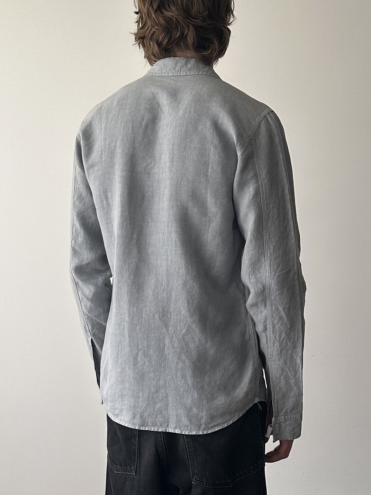 Emporio Armani Emporio Armani 90’s Velcro Linen Shirt Size US S / EU 44-46 / 1 - 3 Thumbnail