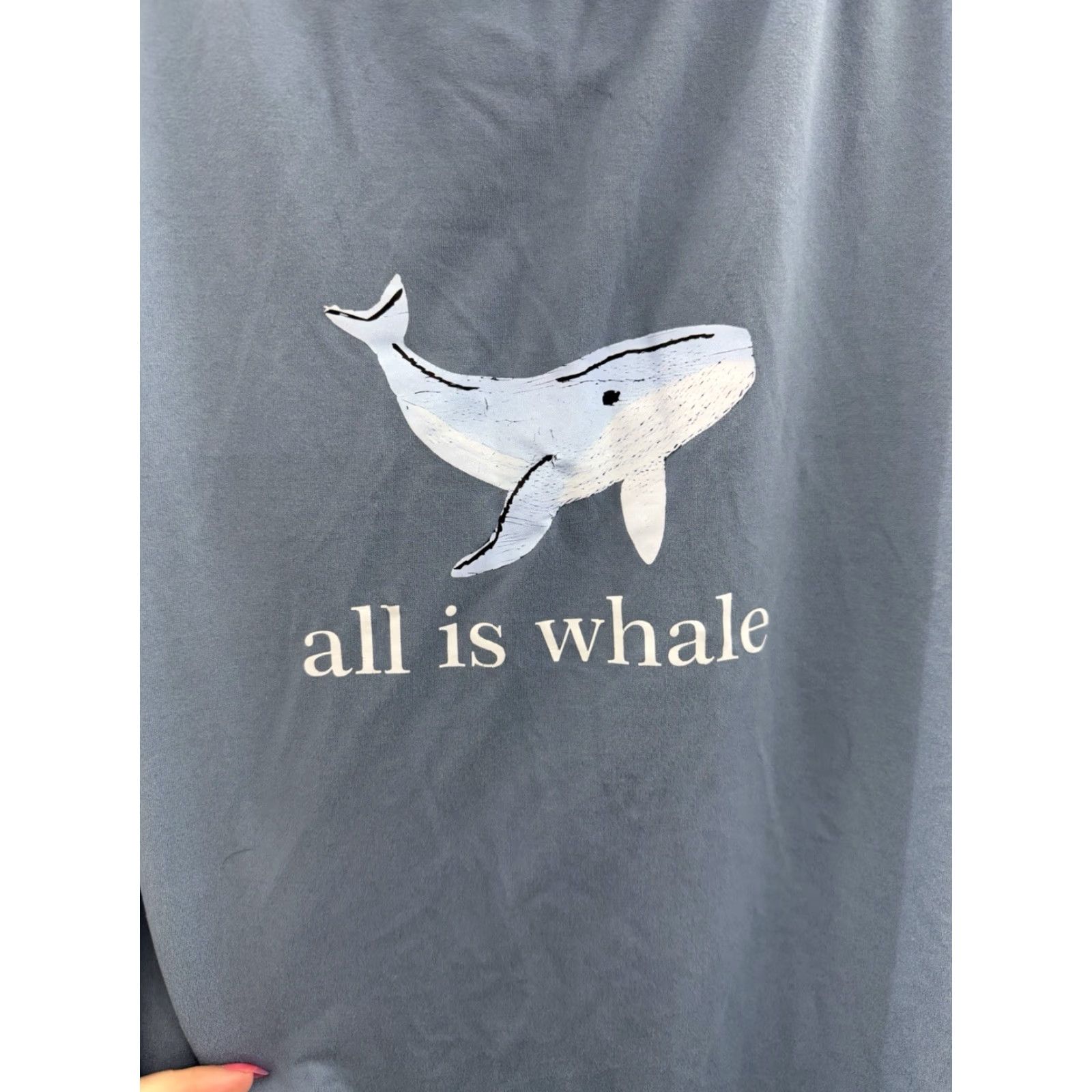 Shein SHEIN Shirt Blue All Is Whale Short Sleeve 4XL Womens Plus Size Casual/Workwear Womens Shirt - 4XL Blue All Is Whale Short Sleeve Size XXL / US 16-18 / IT 52-54 - 2 Thumbnail