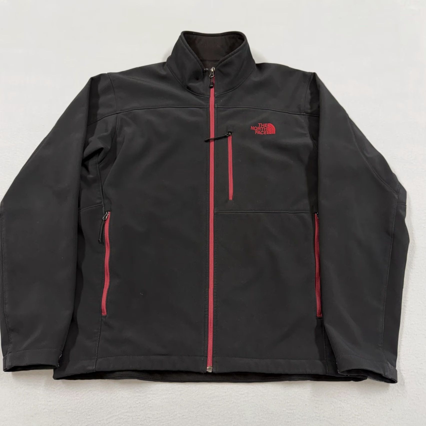 The North Face The North Face Jacket Mens Large Black Full Zip Soft Shell Lined Pockets Wind-Resistant Outdoor Size US L / EU 52-54 / 3 - 2 Thumbnail