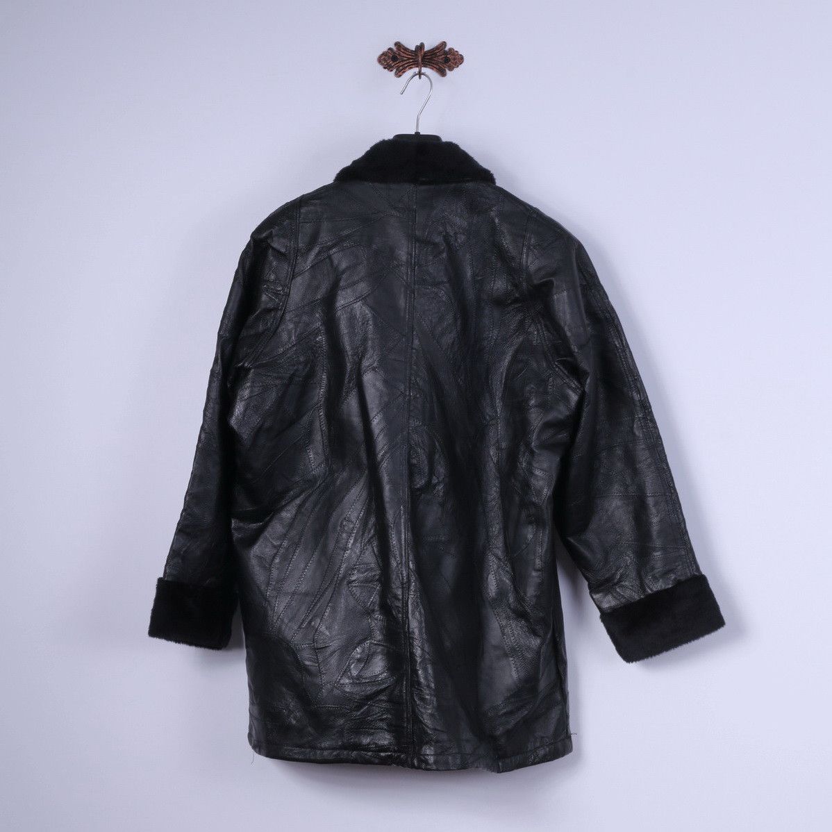 Vintage Anne De Lancay Women XL Jacket Black Leather Vintage 0187 Size XL / US 12-14 / IT 48-50 - 8 Thumbnail