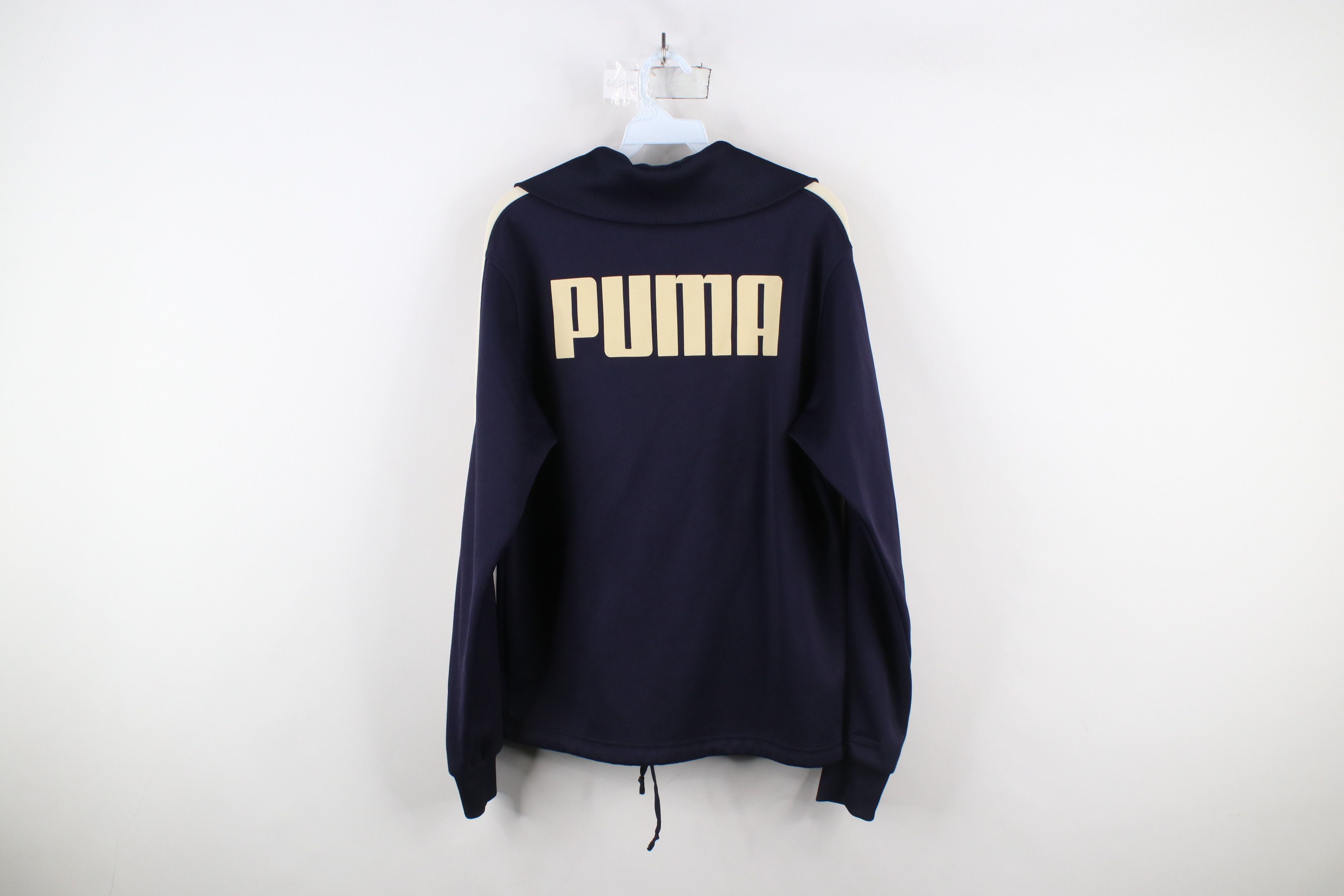 Puma × Vintage Vintage 80s 90s Puma Half Zip Pullover Anorak Jacket Blue Size US L / EU 52-54 / 3 - 13 Thumbnail