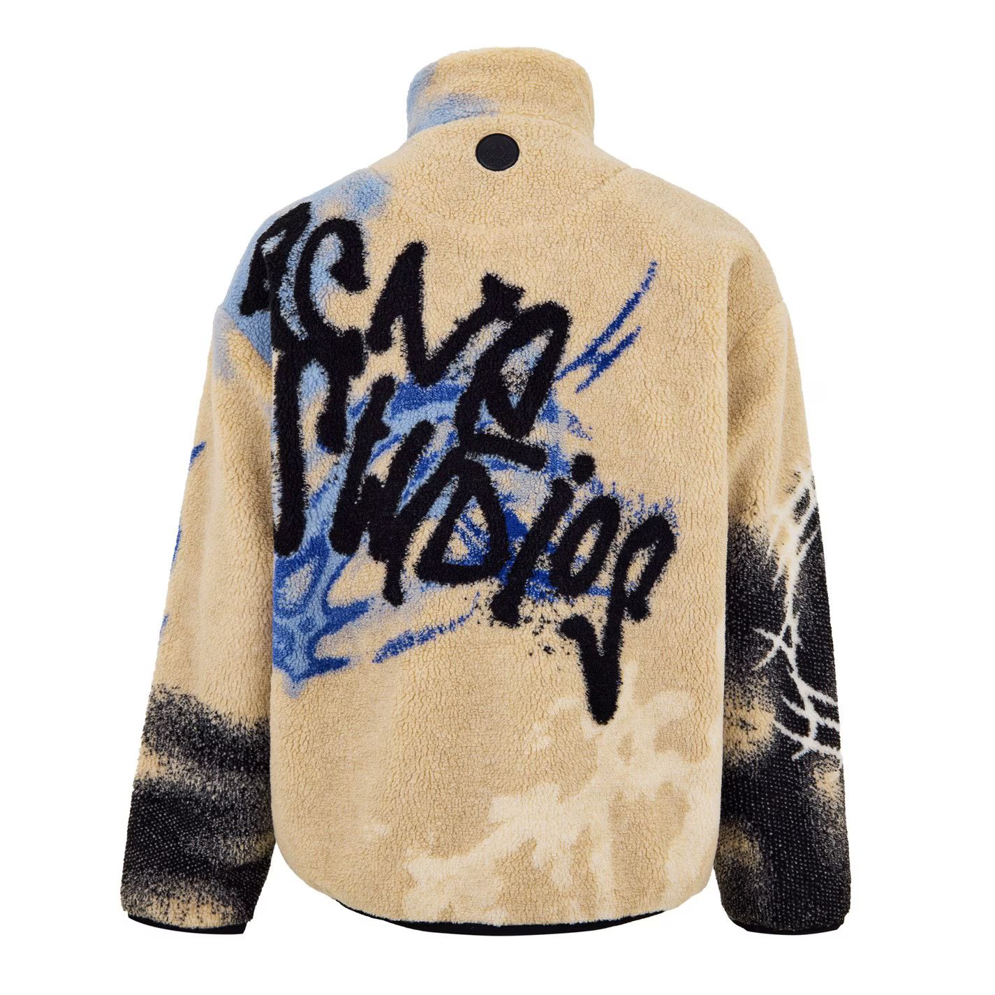 Acne Studios o1g2r1mq0825 Teddy Jacquard Jacket in Multicolor Size US XL / EU 56 / 4 - 2 Thumbnail
