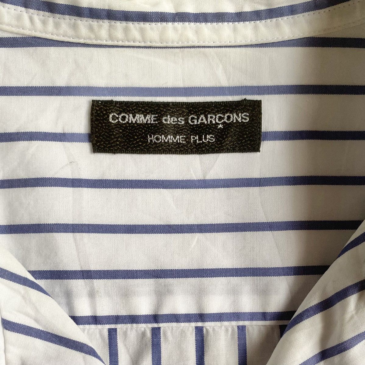 Comme des Garcons Homme Plus SS03 Stripe Logo Shirt Size US S / EU 44-46 / 1 - 4 Thumbnail