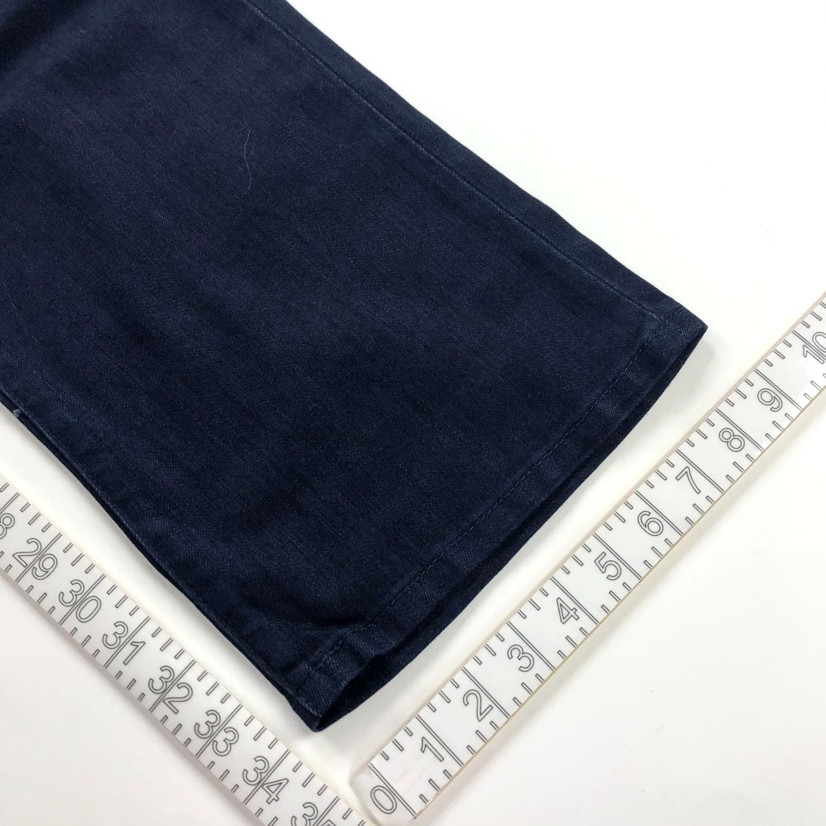 Banana Republic Banana Republic Skinny Straight Jeans Mid Rise 33 Denim 36W 34L Blue Women Regular 5-Pocket Belt Loops Distressed No Vintage No Seatback Pocket Size 24" / US 00 / IT 34 - 4 Thumbnail