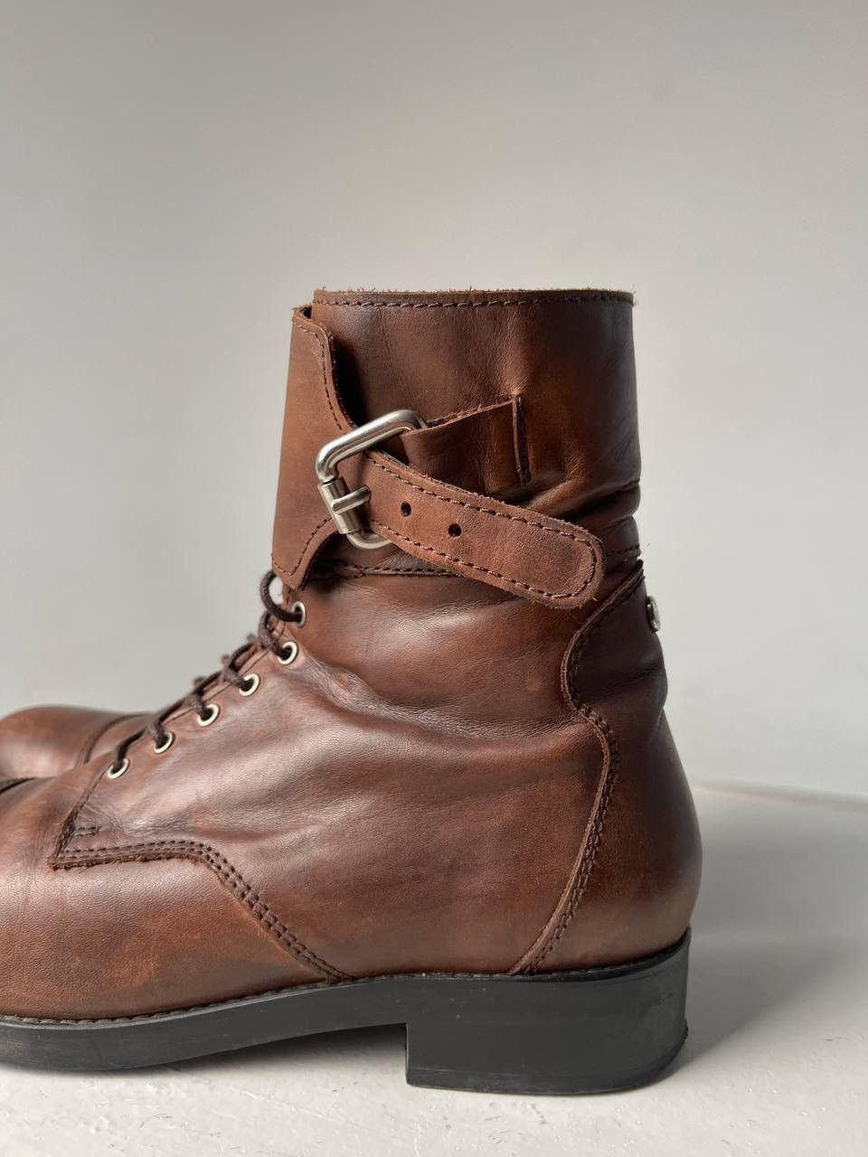 Cowboy Equipment × Diesel × Vintage Vintage diesel leather Grilz Bartack Boots Priyanka Chopra Size US 9.5 / EU 42-43 - 3 Thumbnail