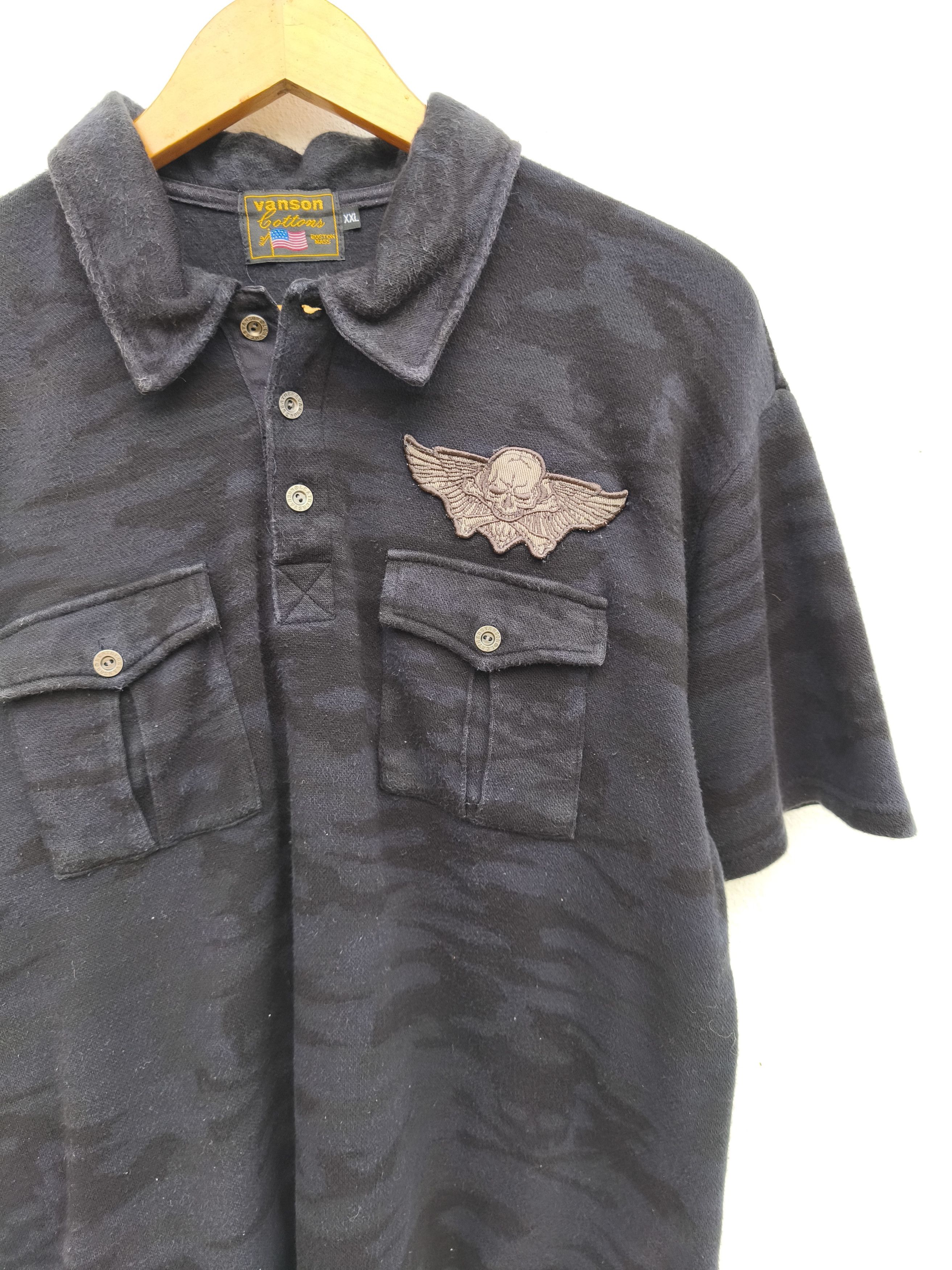 Vanson Leathers Vanson Leathers polo tee camouflage Skulls beauty beast Size US L / EU 52-54 / 3 - 8 Thumbnail
