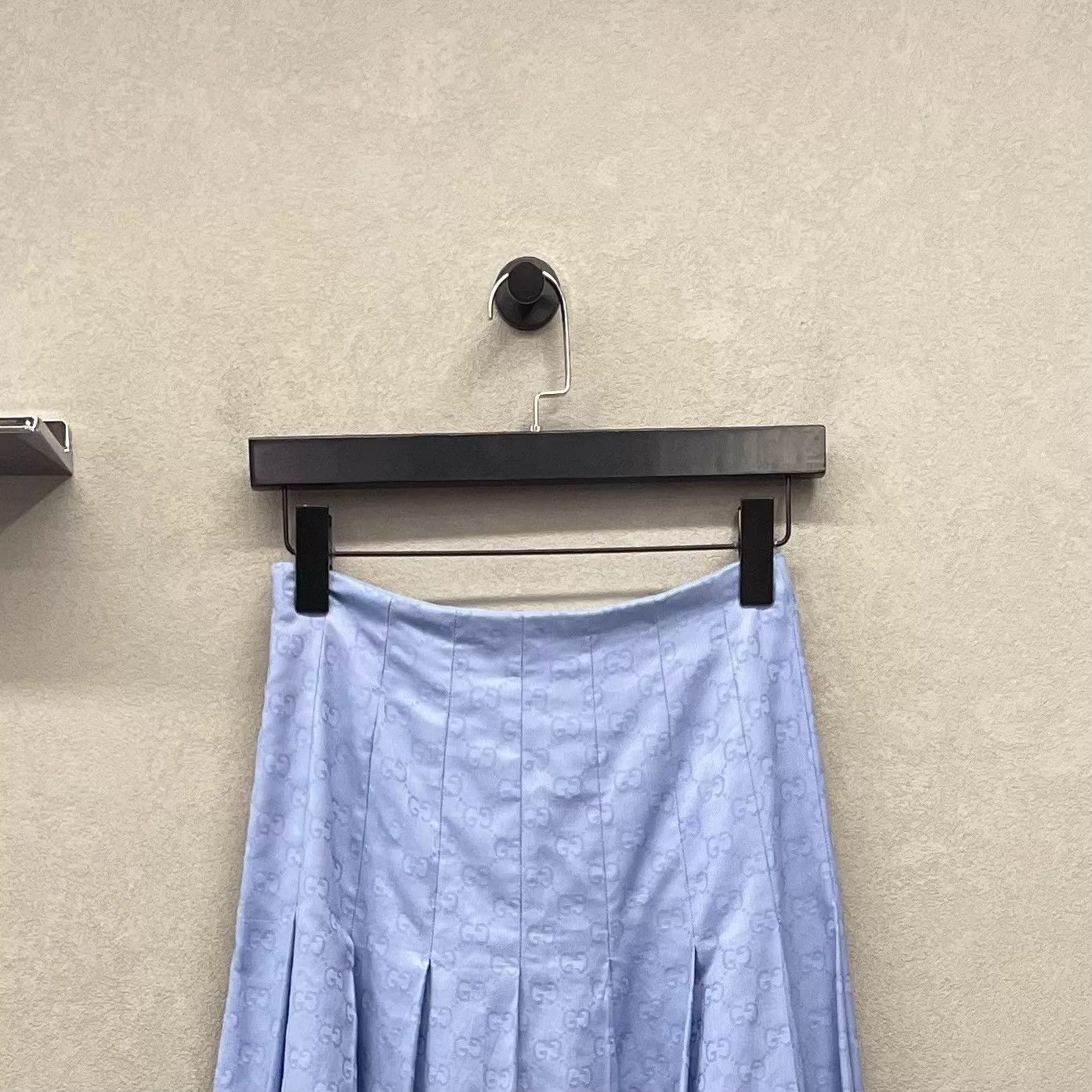 Gucci GUCCI logo all over blue pleated dress women's size 36 Size XS / US 0-2 / IT 36-38 - 4 Thumbnail