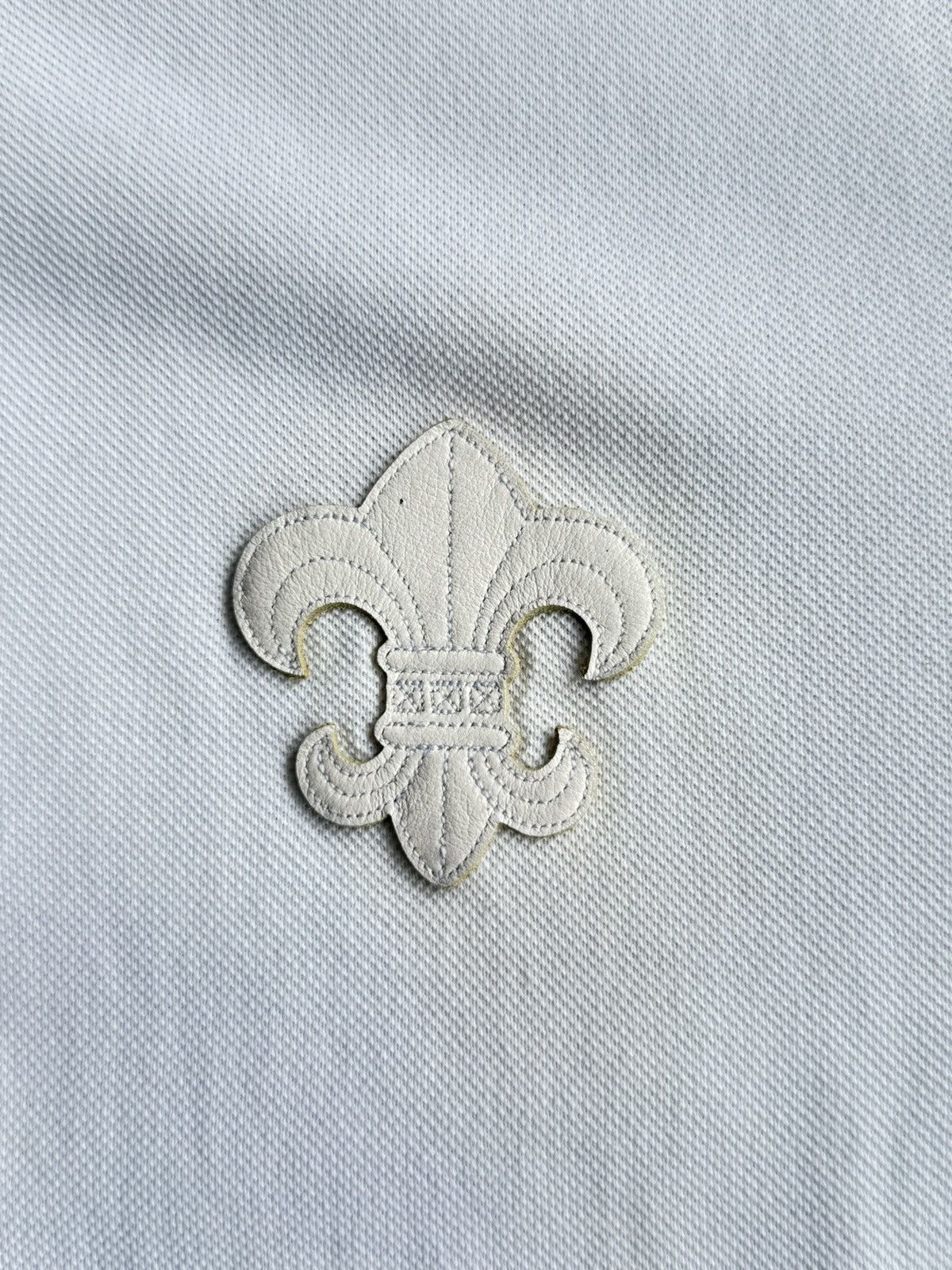 Chrome Hearts × Vintage 1 OF 1! RARE Fleur Leather Patched Polo Shirt Size US M / EU 48-50 / 2 - 3 Thumbnail