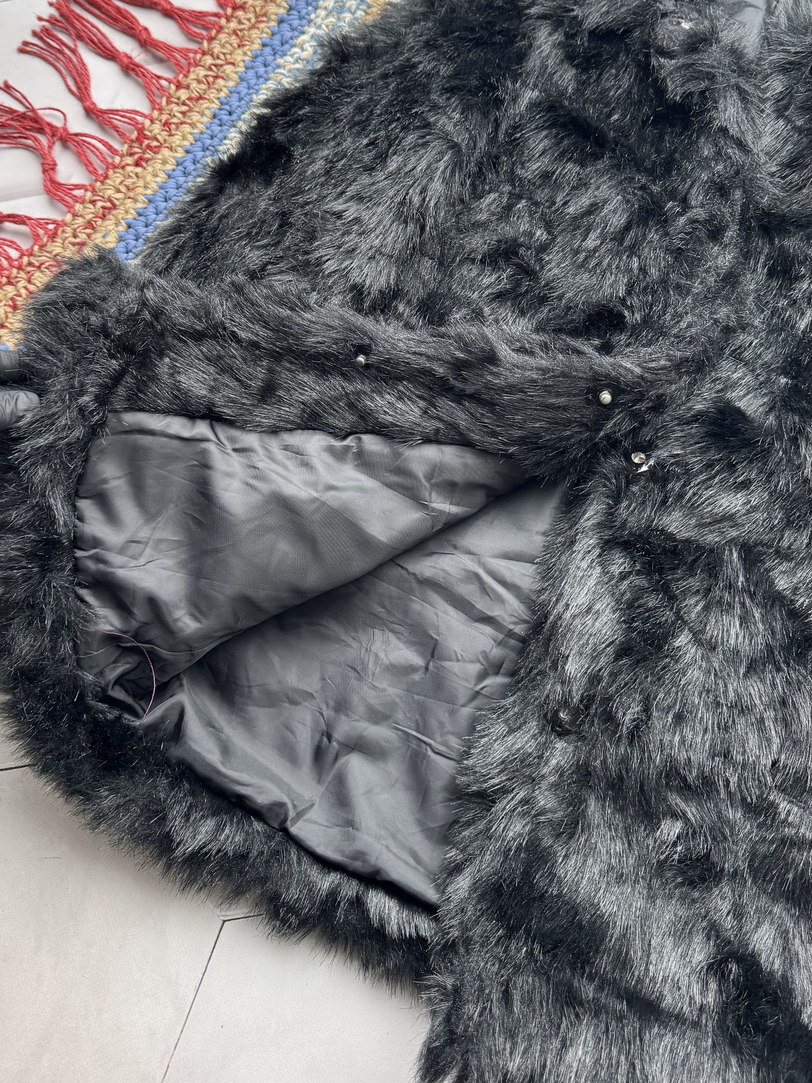 Japanese Brand Vintage Faux Fur Coat (E4) Size S / US 4 / IT 40 - 4 Thumbnail