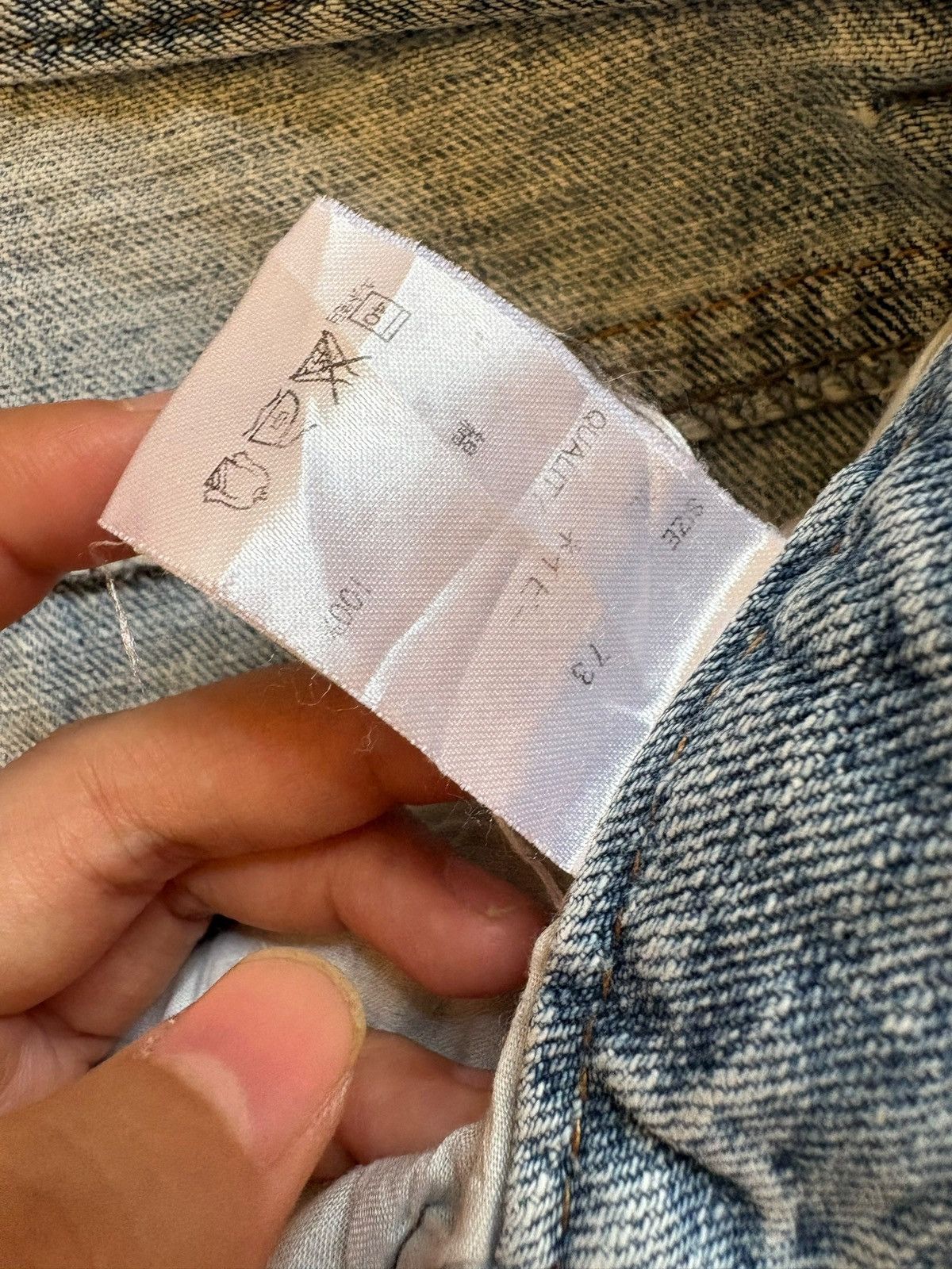 Japanese Brand Vintage Japanese Brand Embroidery Spell Out Loose Jeans Size US 32 / EU 48 - 10 Thumbnail