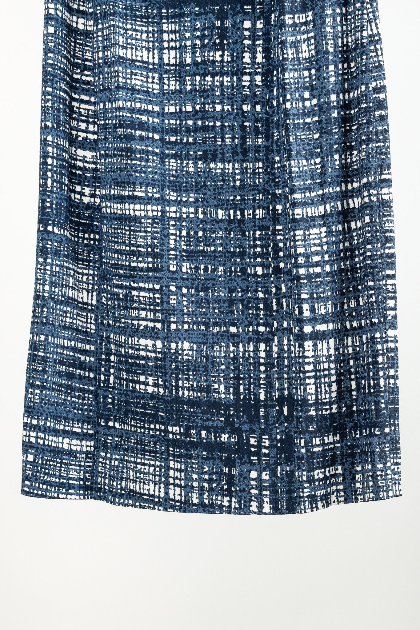 Prada Prada Blue-Plaid Crepe Short-Sleeve Dress Size S / US 4 / IT 40 - 1 Thumbnail