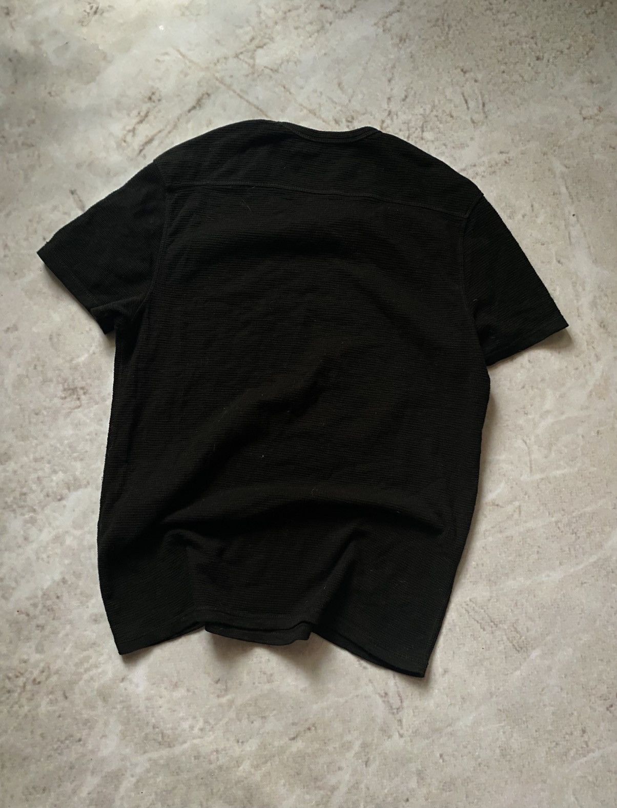 Allsaints × Designer × If Six Was Nine Allsaints waffle black cotton T-shirt Size US M / EU 48-50 / 2 - 2 Thumbnail